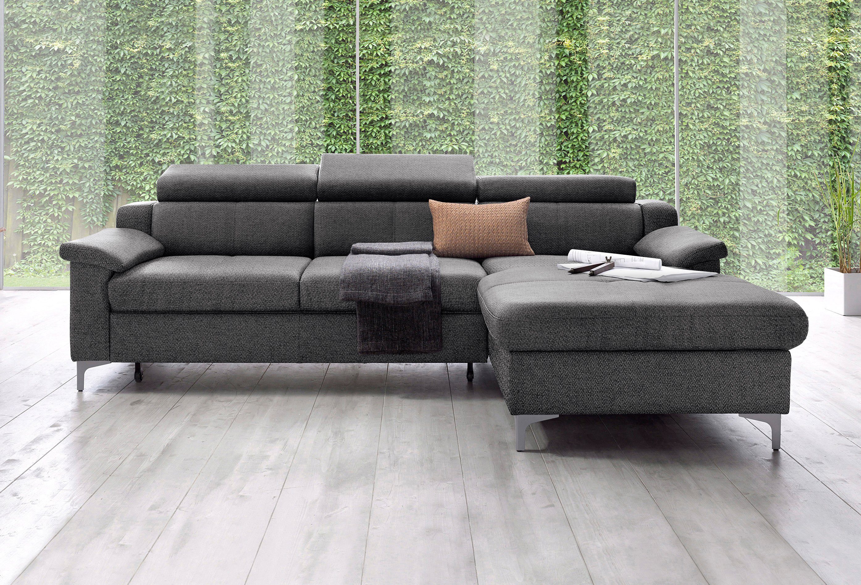 exxpo sofa fashion Hoekbank met verstelbare hoofdsteun resp. rugleuning
