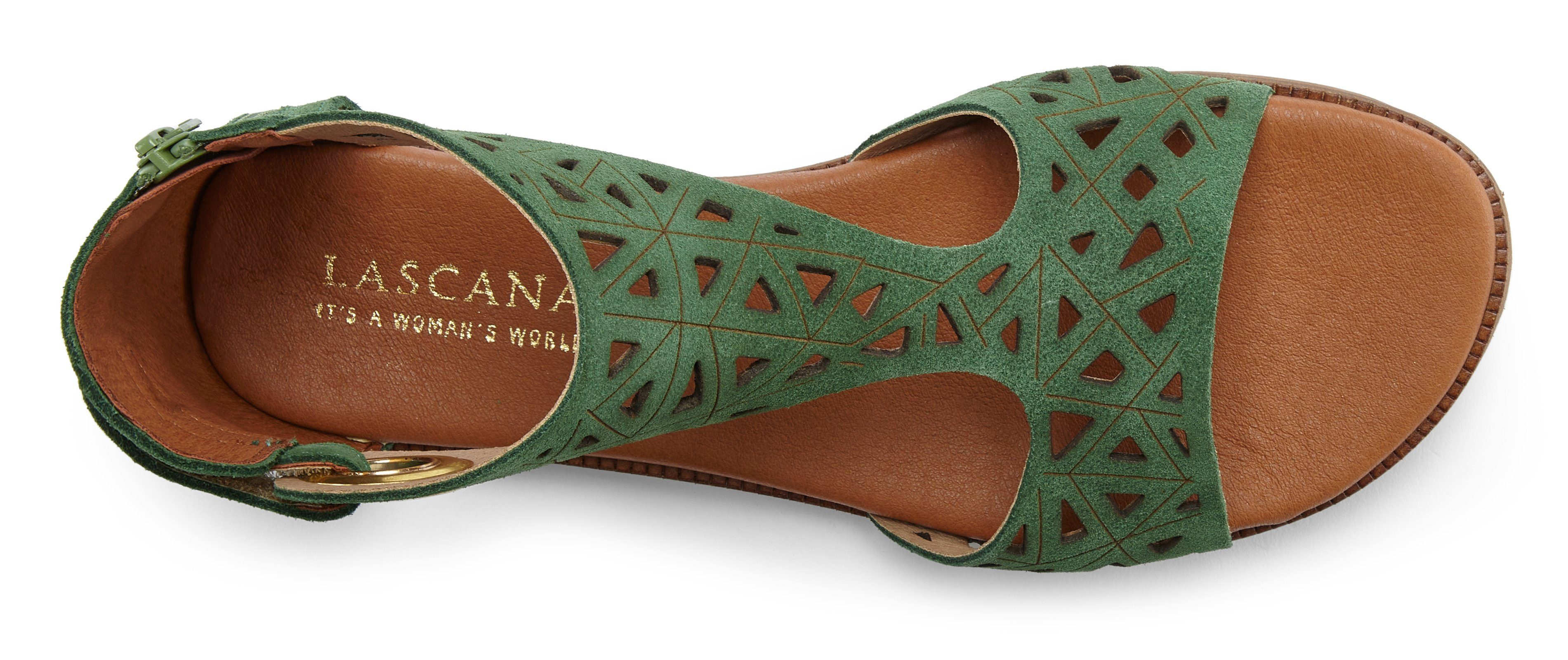 Lascana Sandalen Zomerschoen Sandalette, zomerschoen van hoogwaardig leer met uitsparingen