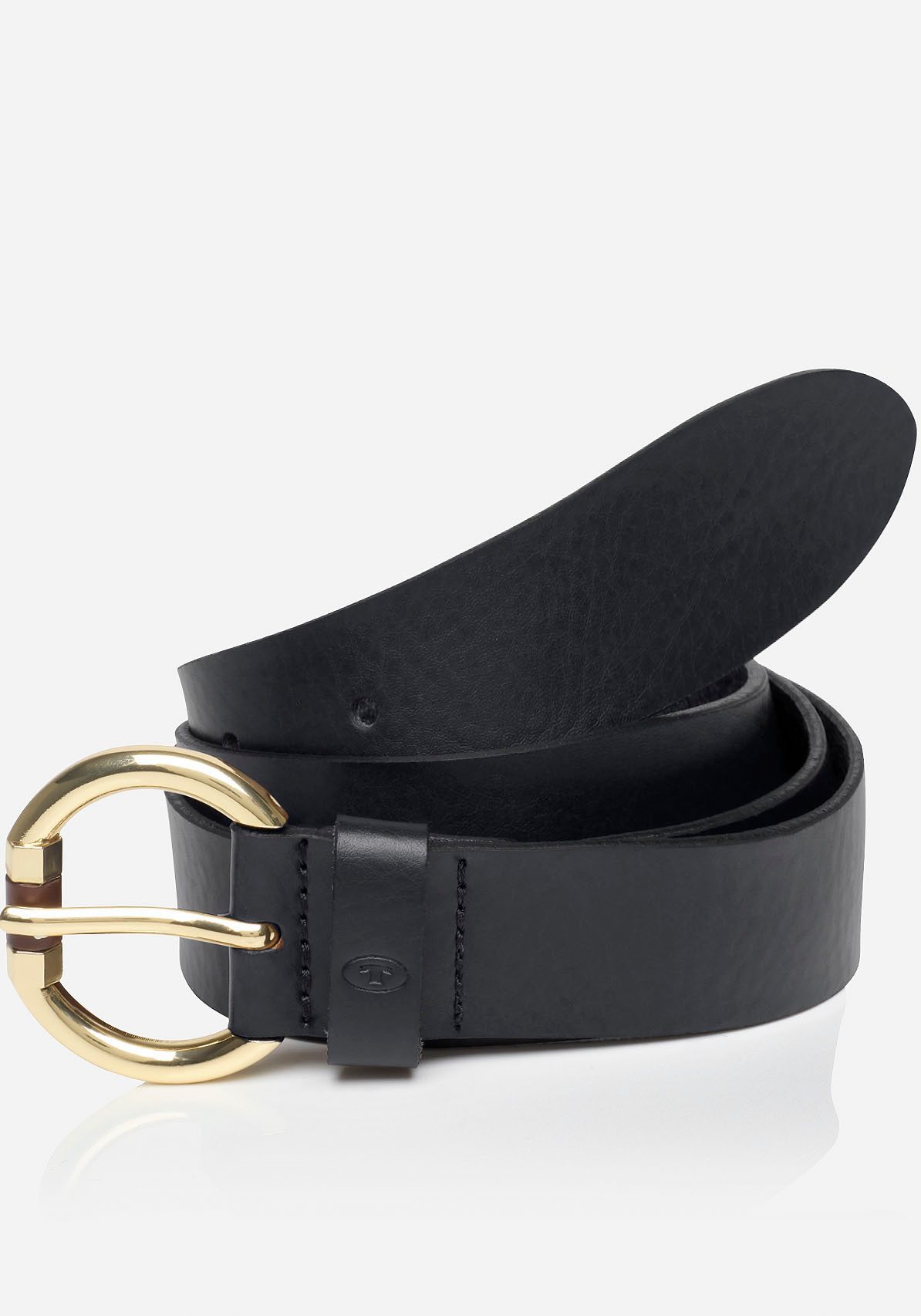 Tom Tailor Leren riem TTJADE 3 cm brede damesriem, modieus veelzijdig, opvallende gesp