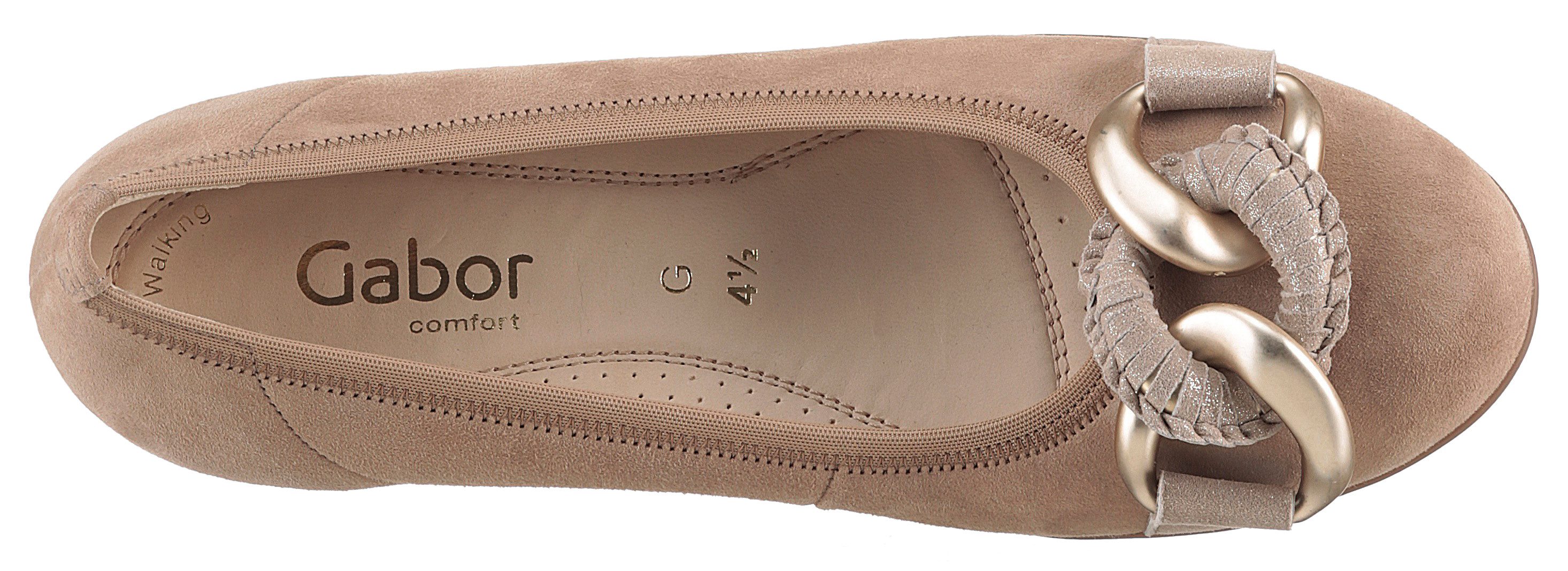 Gabor Ballerina's Florence , sleehak, comfortabele schoen, slipper, zakelijke schoen in breedte g (=wijd)
