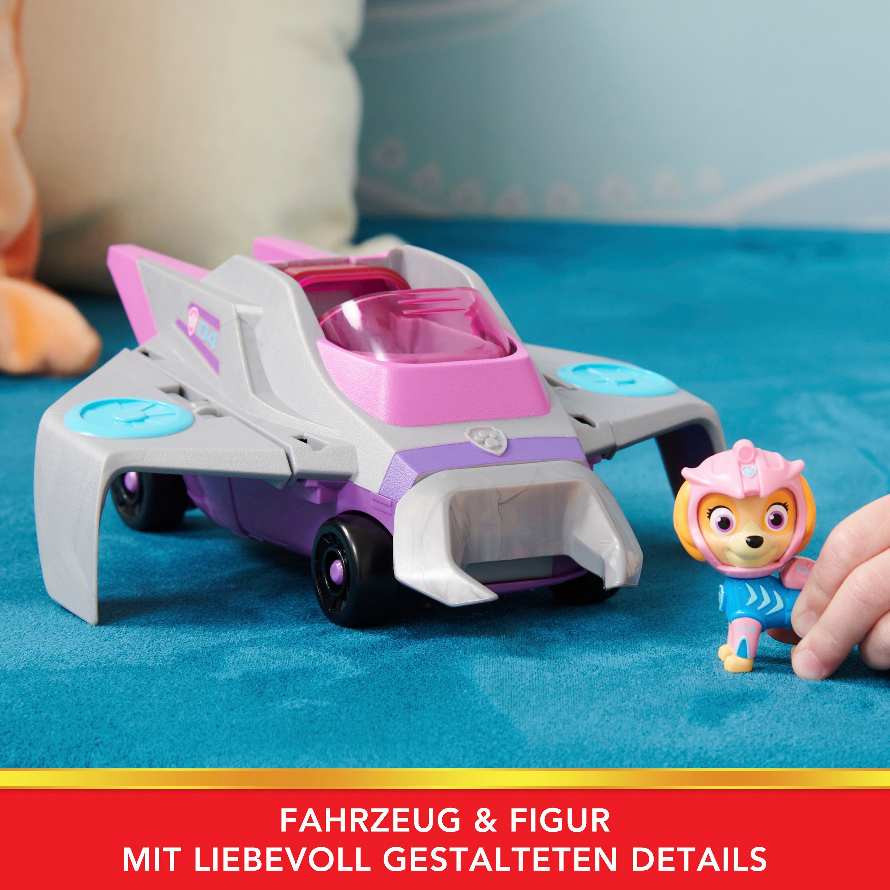 Spin Master Speelgoedauto Paw Patrol - Aqua Pups - Basic Themed Vehicles Solid Skye