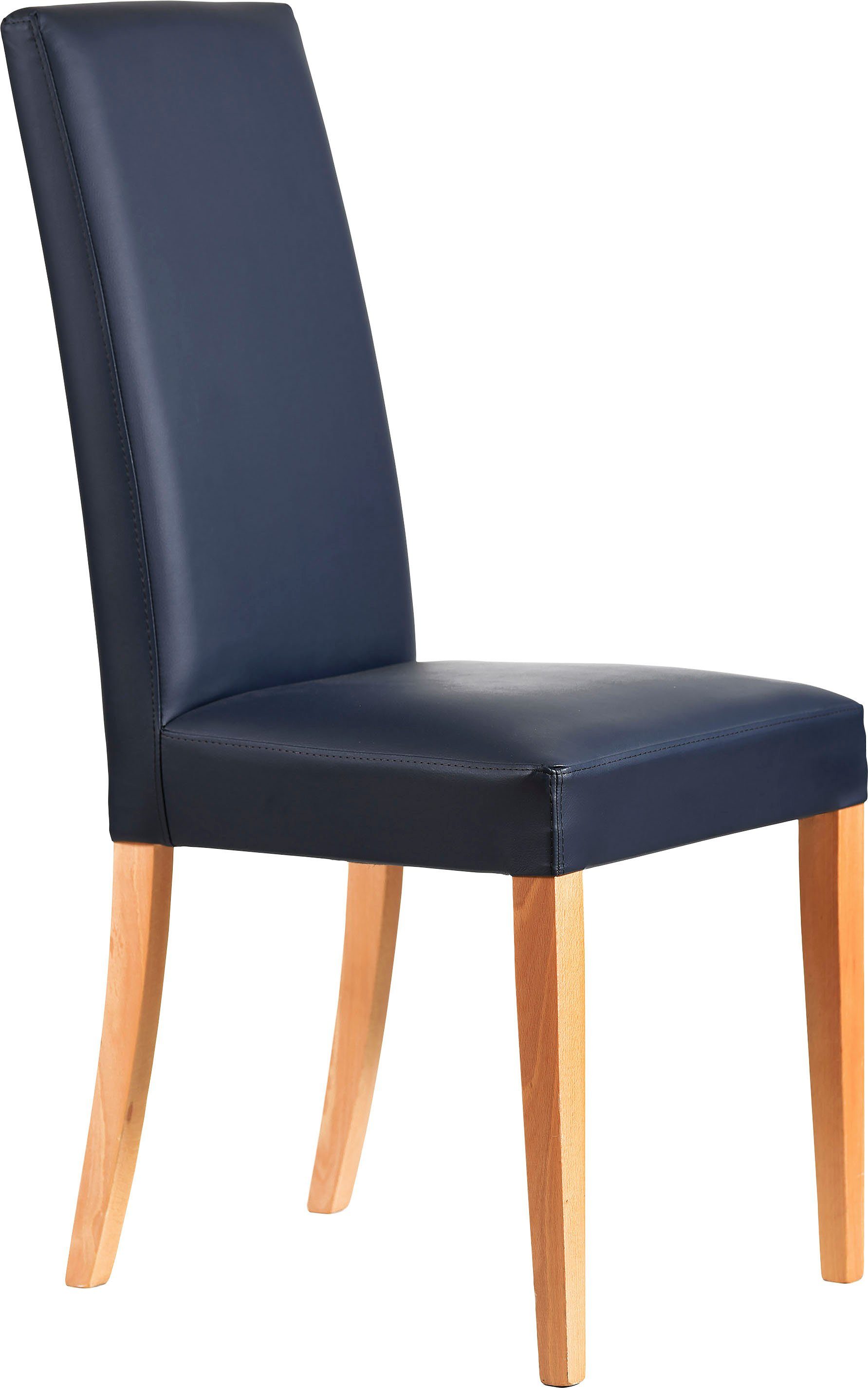 Home affaire Stoel Java Frame van massief hout, in een set van 2, ecru of donker (set, 2 stuks)