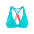 active by lascana triangel-bikinitop janni met racerback blauw