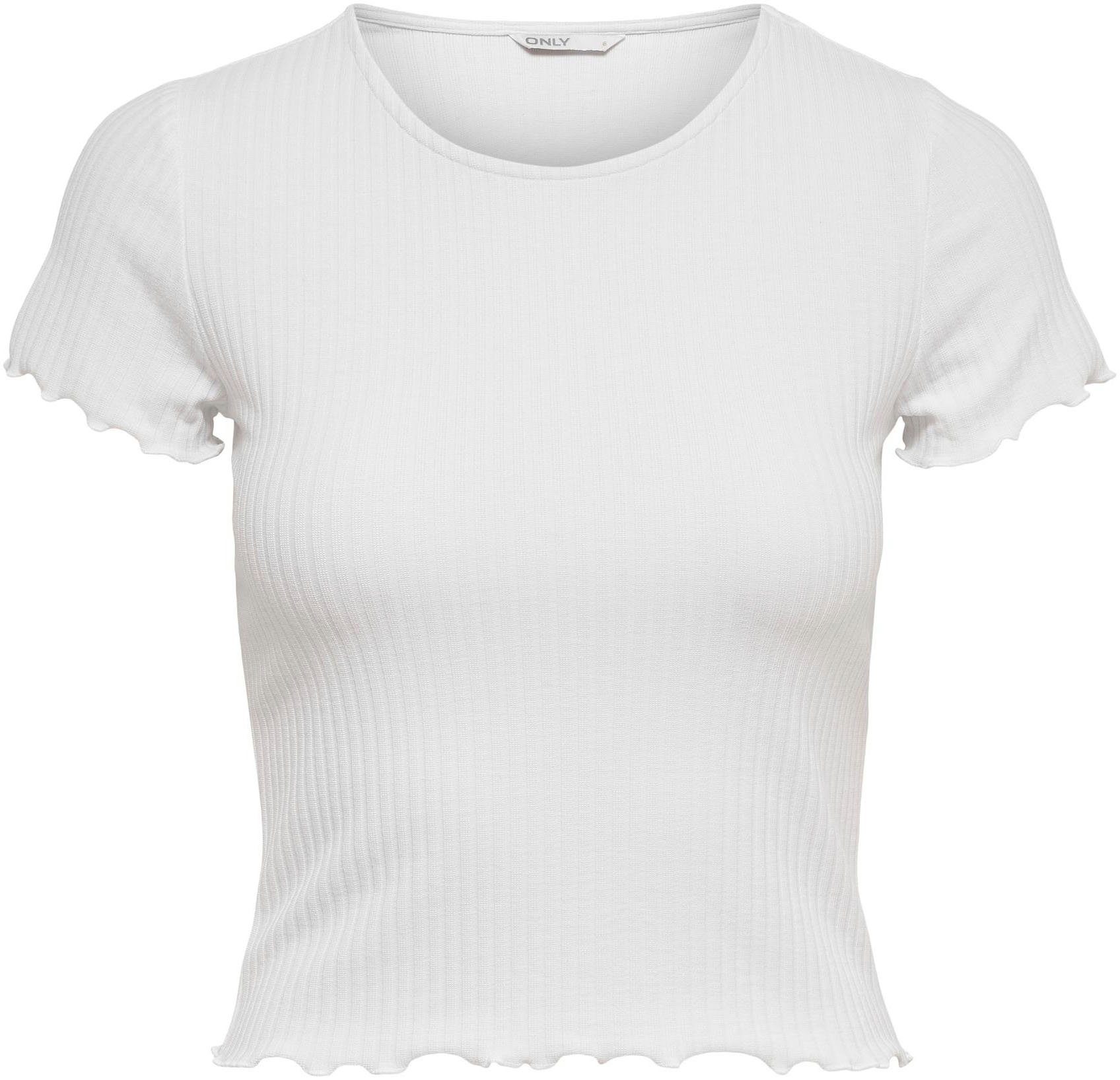 Only Shirt met ronde hals ONLEMMA S/S SHORT TOP NOOS JRS