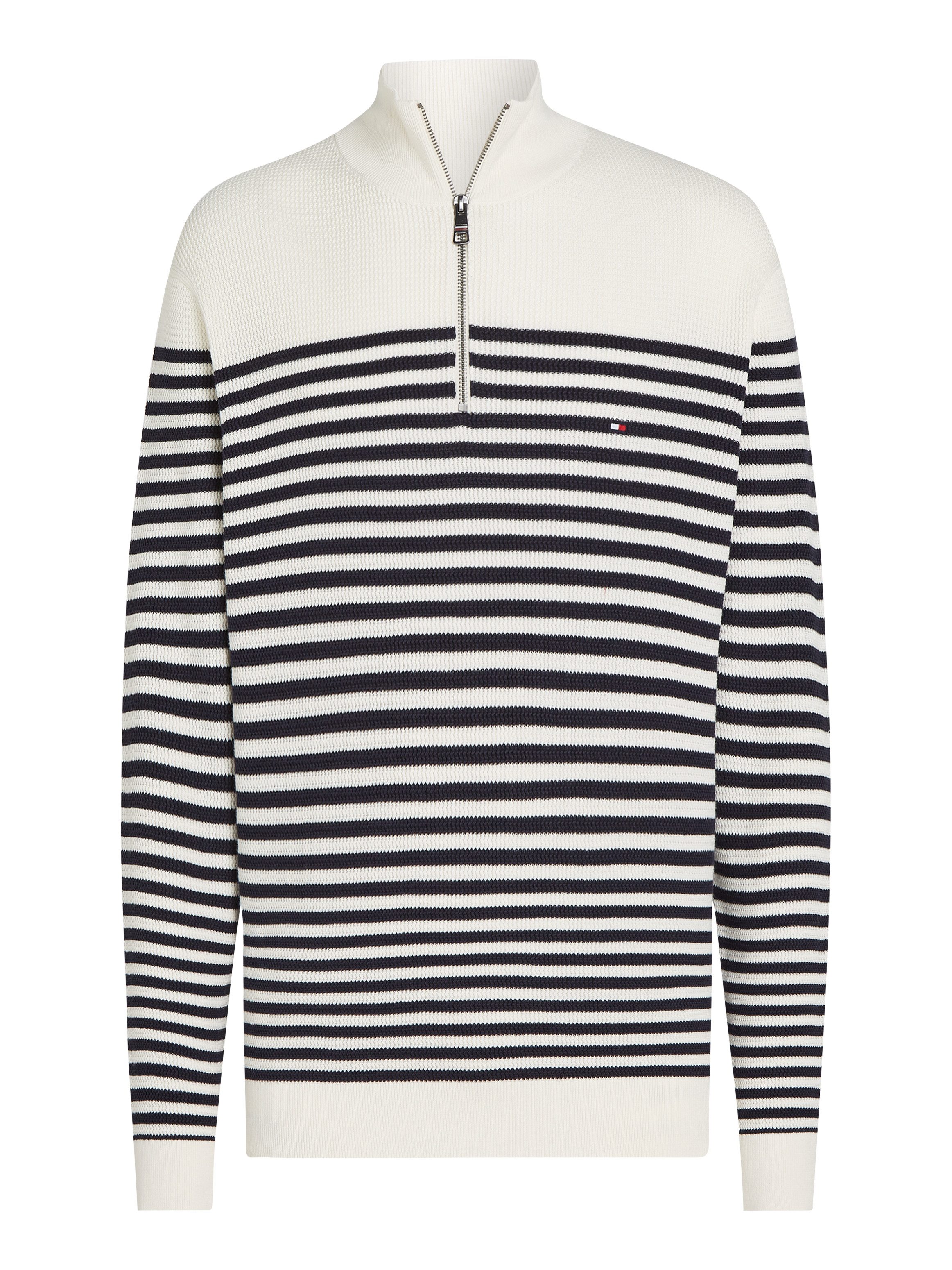 Tommy Hilfiger Schipperstrui RACKING STRUCTURE ZIP MOCK