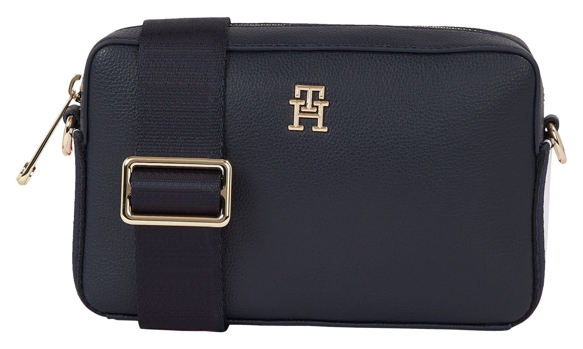 Tommy Hilfiger Blauwe Polyester Schoudertas met Verstelbare Band Blue Dames