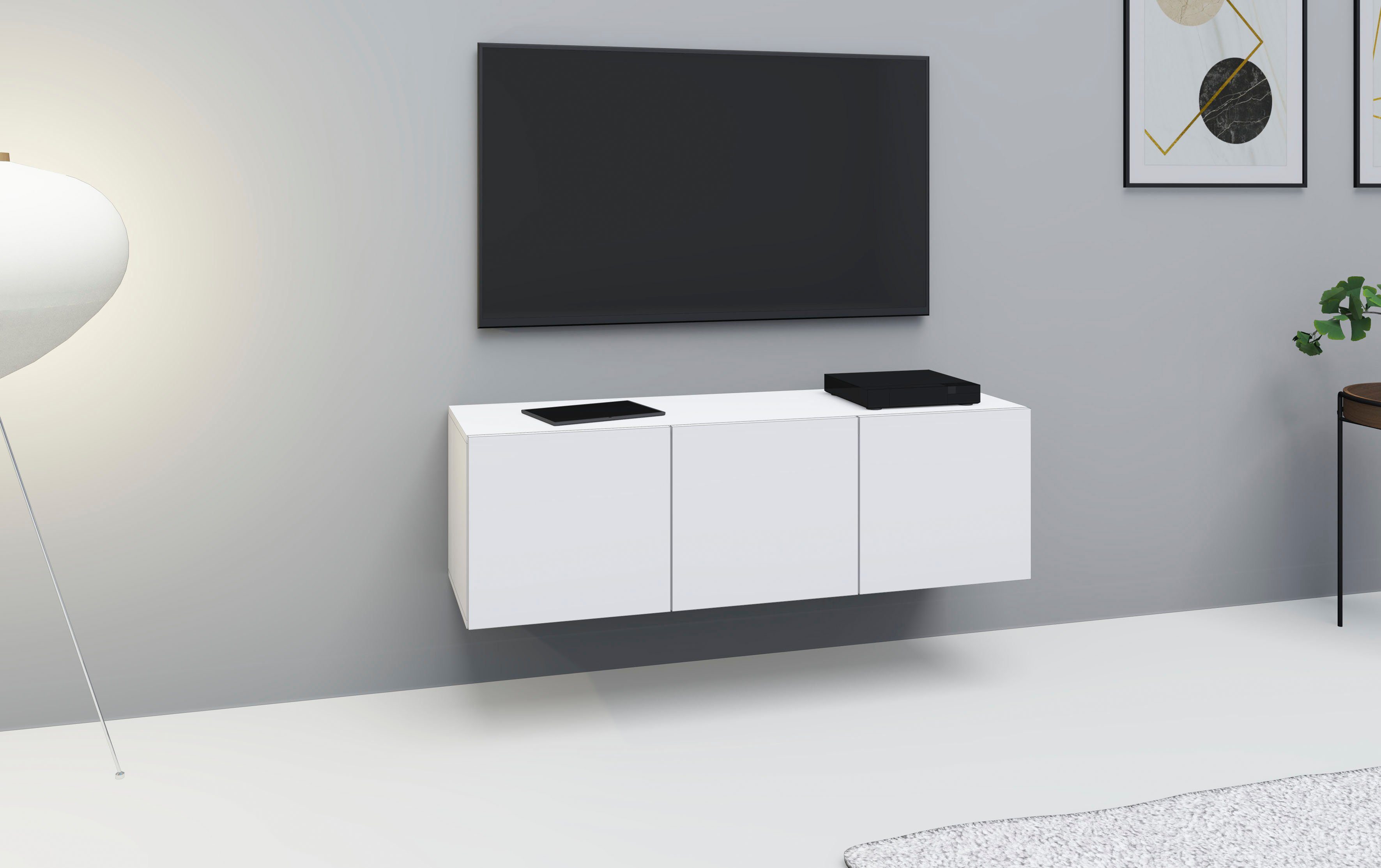 borchardt Möbel Tv-meubel Vaasa Breedte 114 cm, alleen hangend