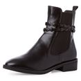 tamaris chelsea-boots met elegant sierriempje zwart