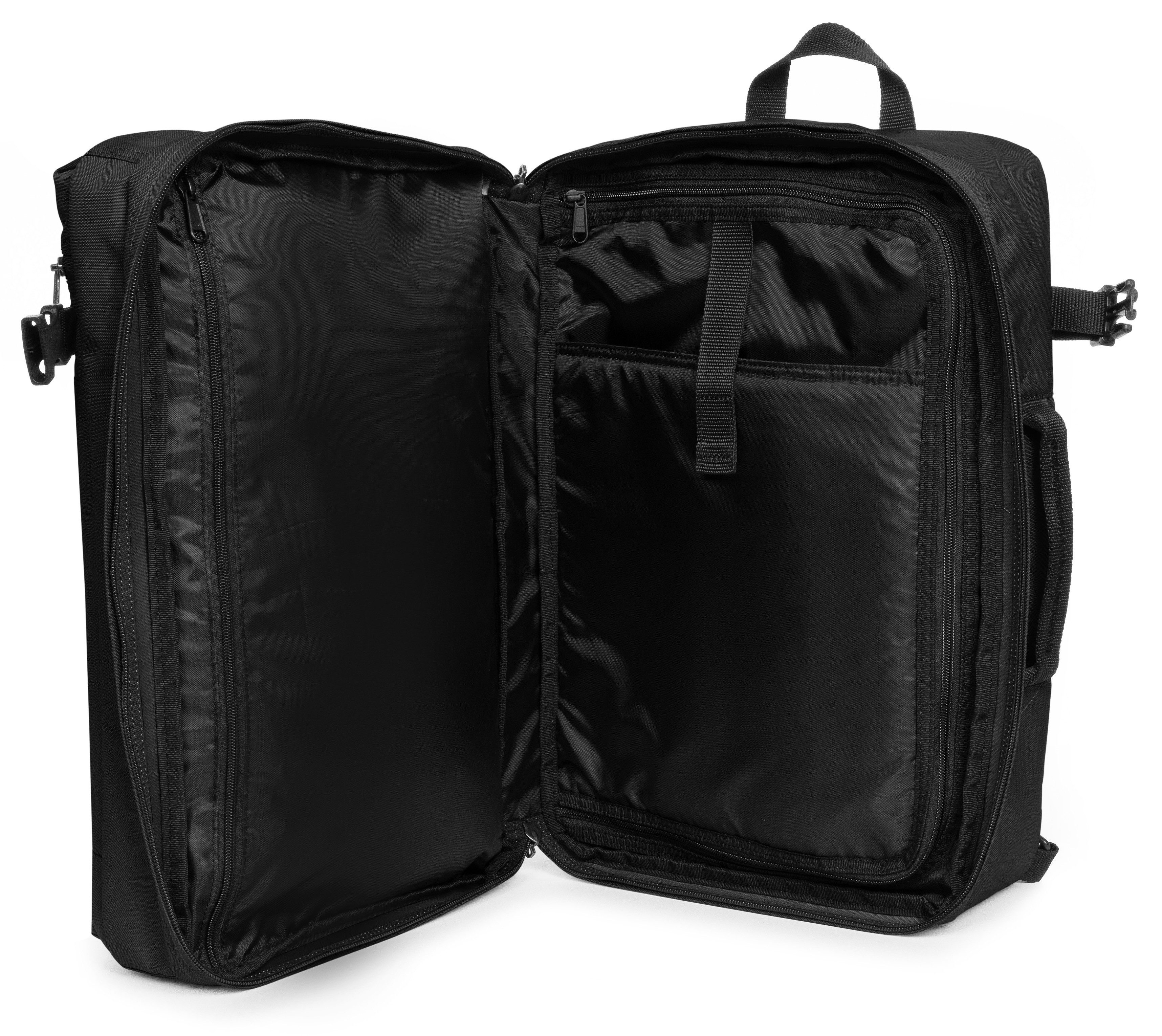 Eastpak Zachte bagage trolley TRANSIT'R PACK Black Reisetas sporttas reisbagage duffelbag