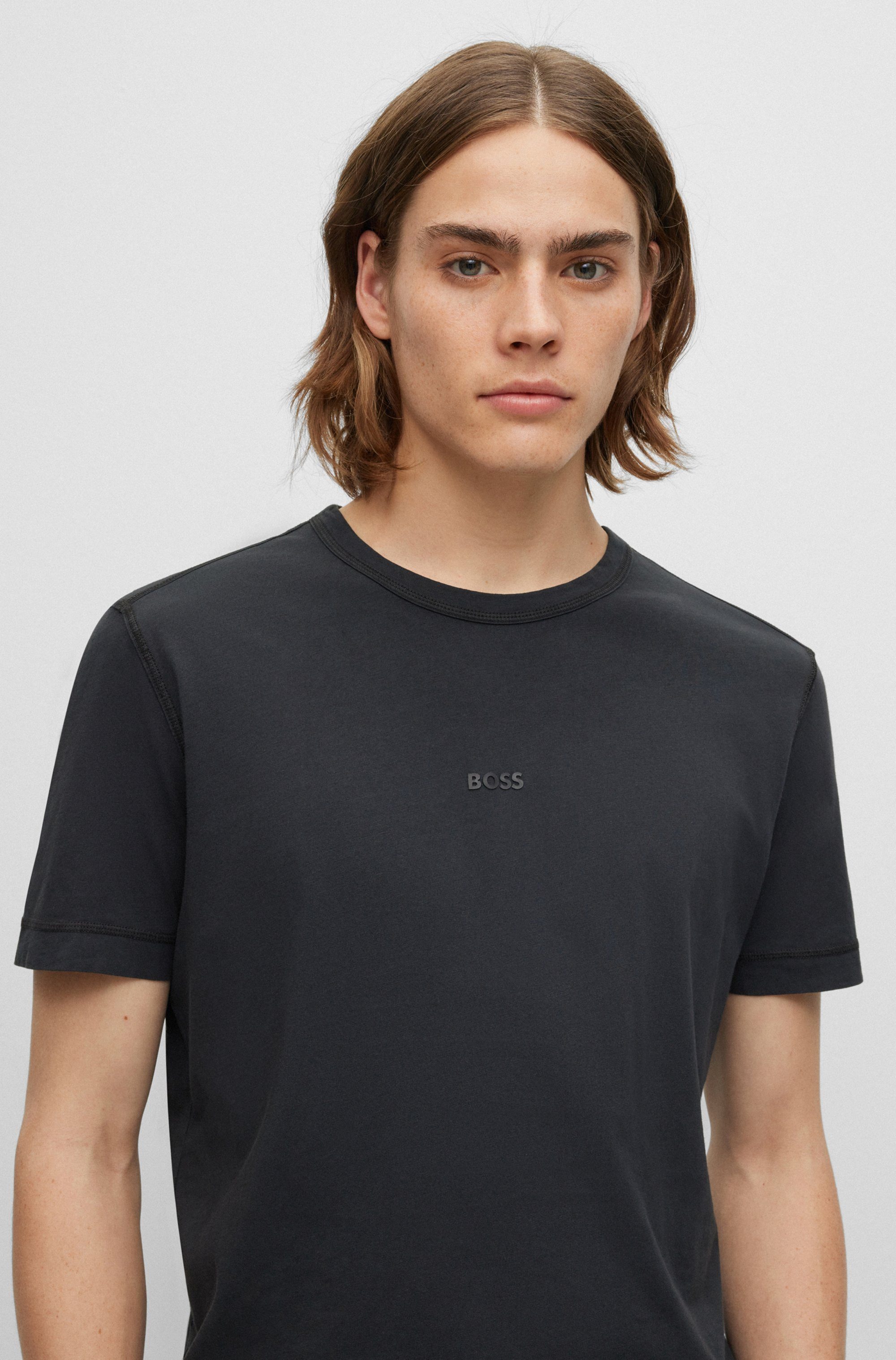 Boss Orange T-shirt Tokks met boss orange merkembleem