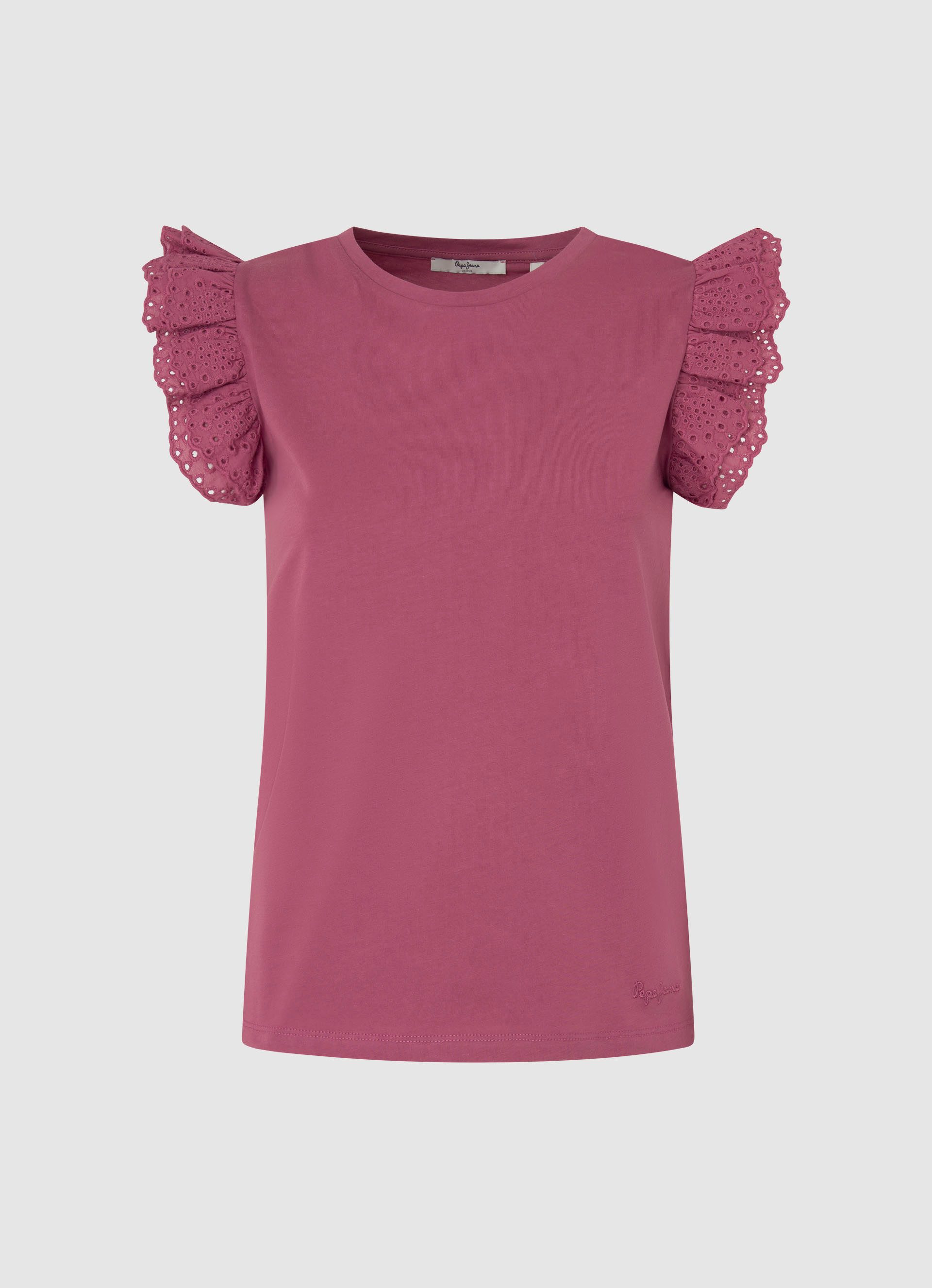 Pepe Jeans T-shirt Lindsay met ruches