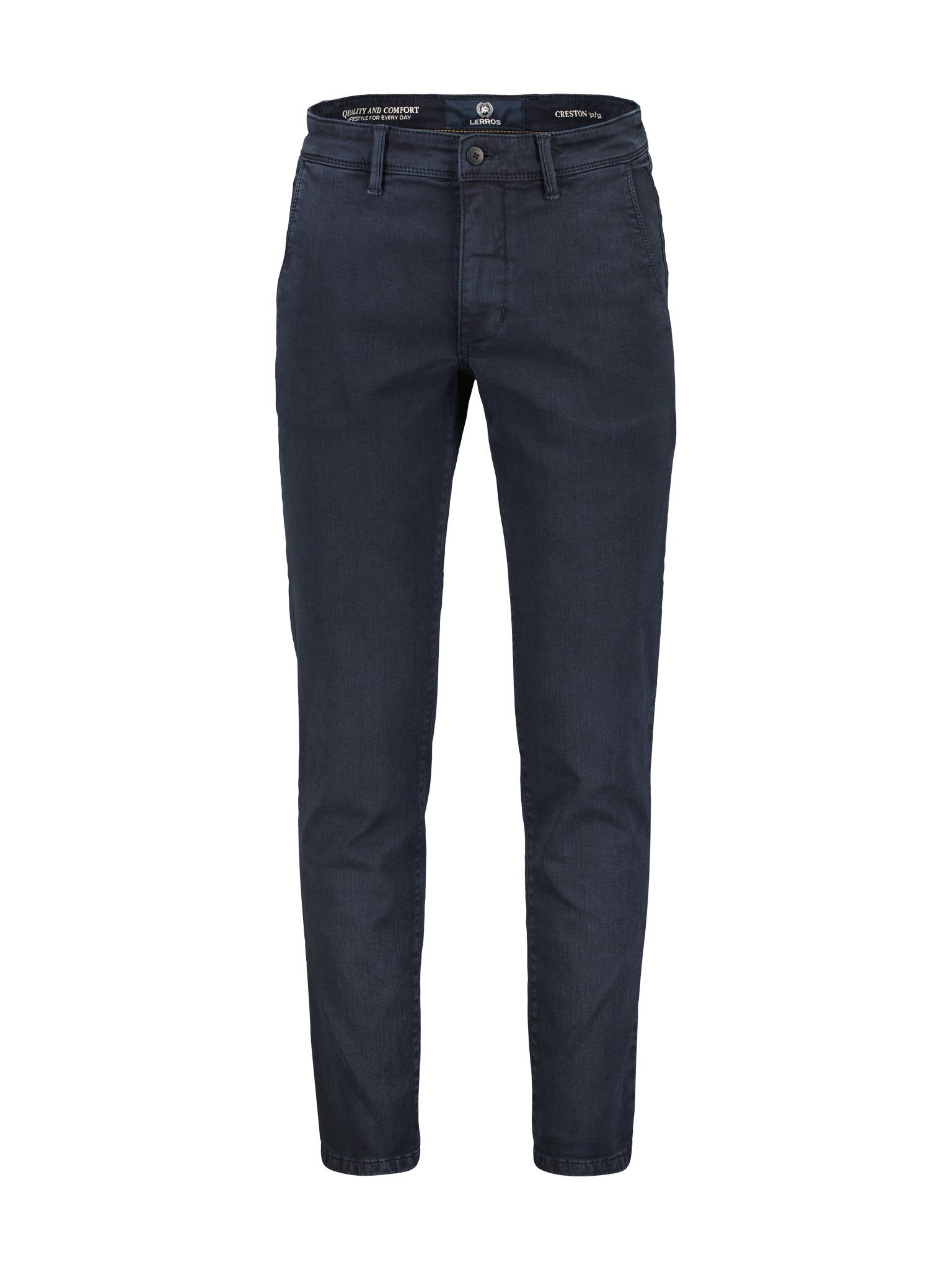 Lerros Chino met paspelzakken aan de achterkant heren chino's maat 30 blauw