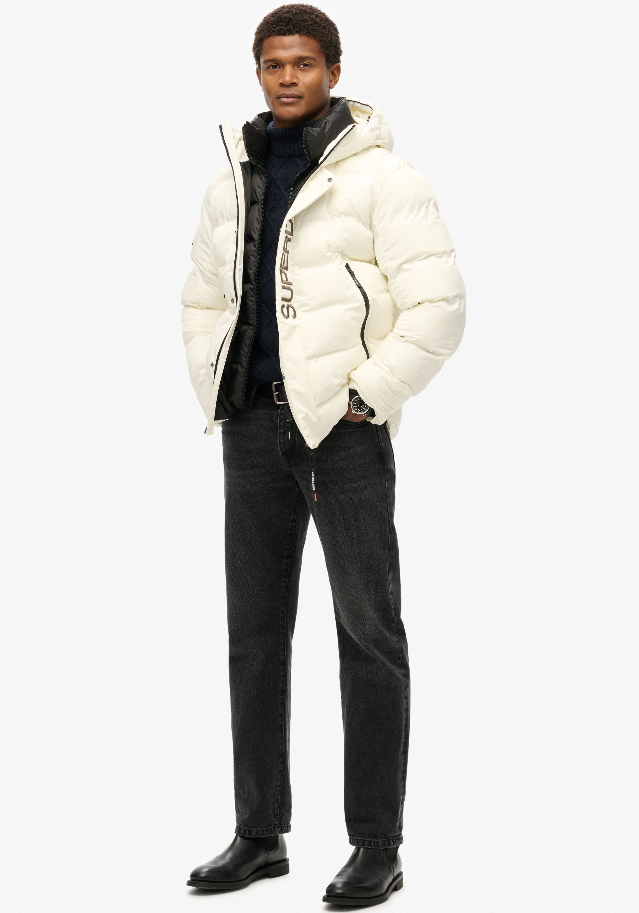 Superdry Gewatteerde jas Hooded City Graphic Puffer Jkt