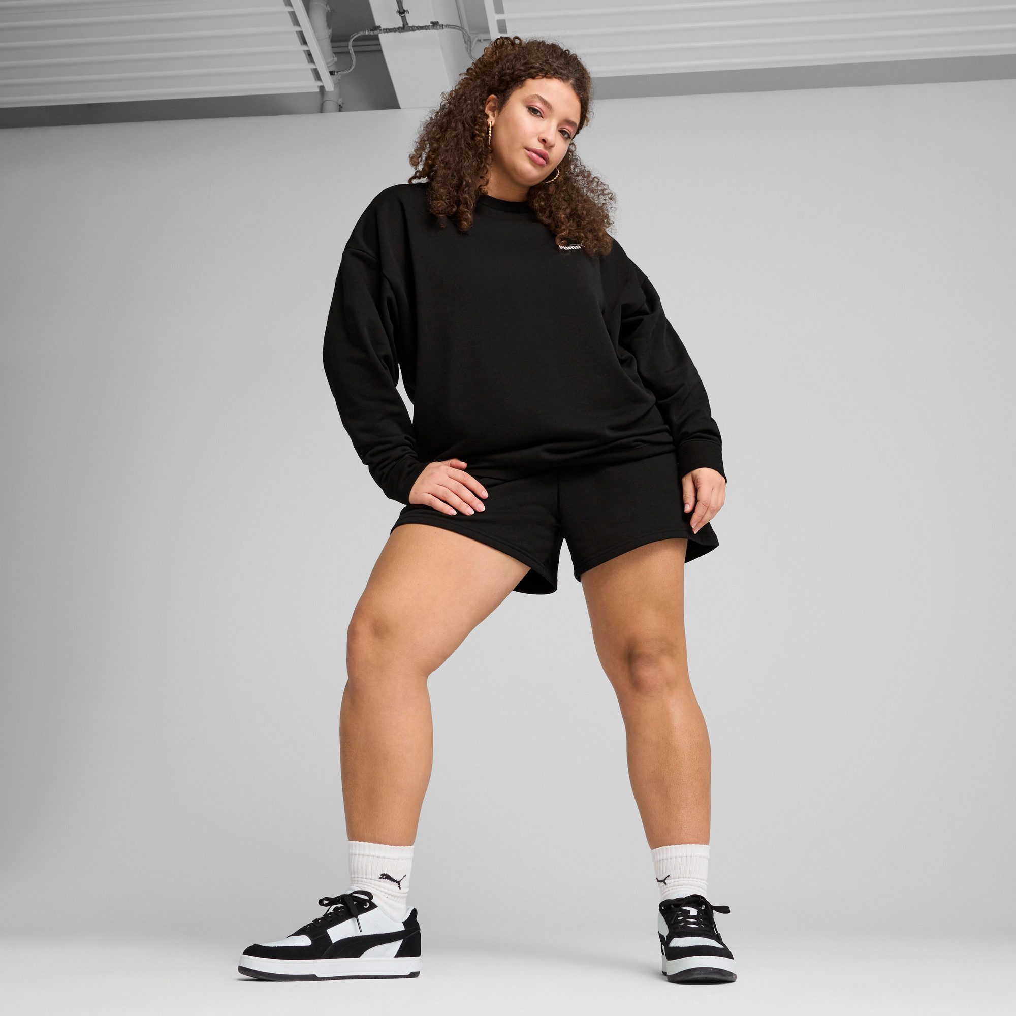 PUMA Shirt met lange mouwen ESS SMALL NO. 1 LOGO RELAXED CREW TR