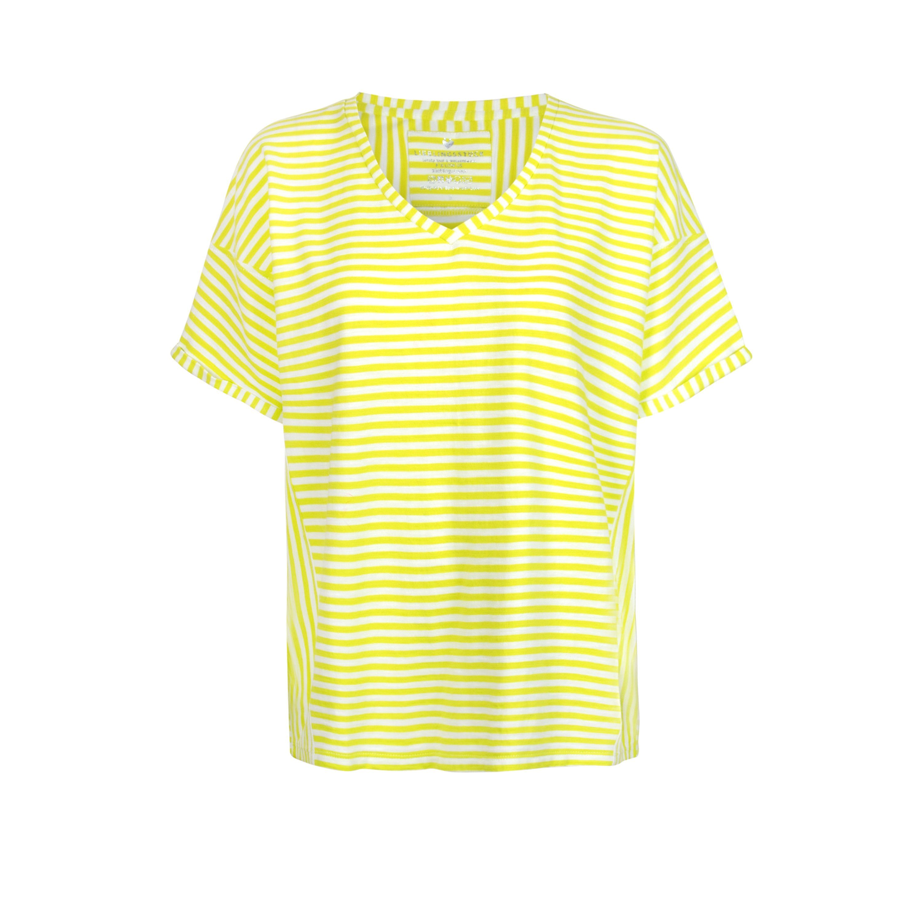 Lieblingsstück T-shirt DarsiL met strepen dames t-shirts maat XS (34) geel