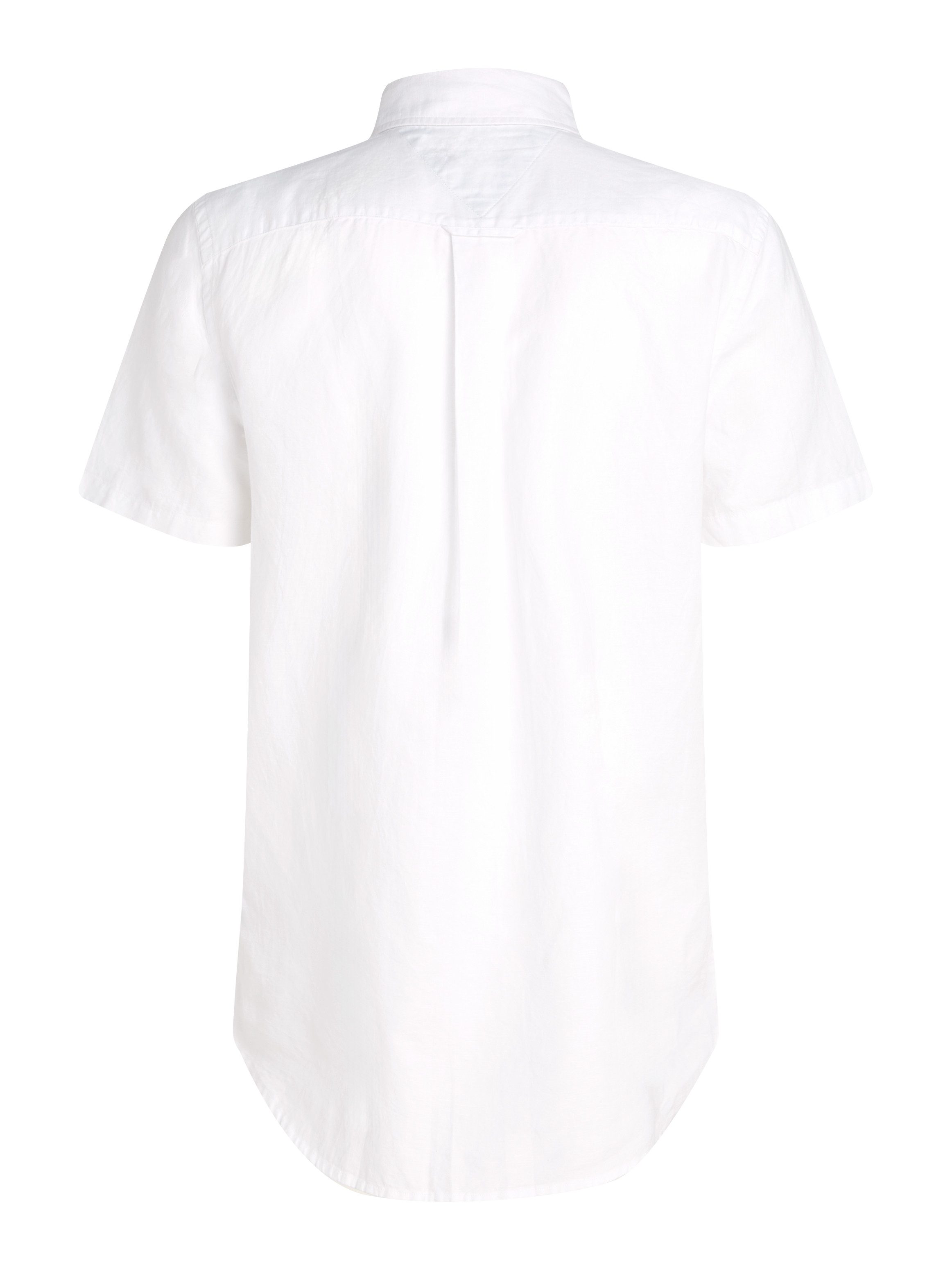 Tommy Hilfiger Overhemd met korte mouwen LINEN BLEND SOLID SS RF SHIRT