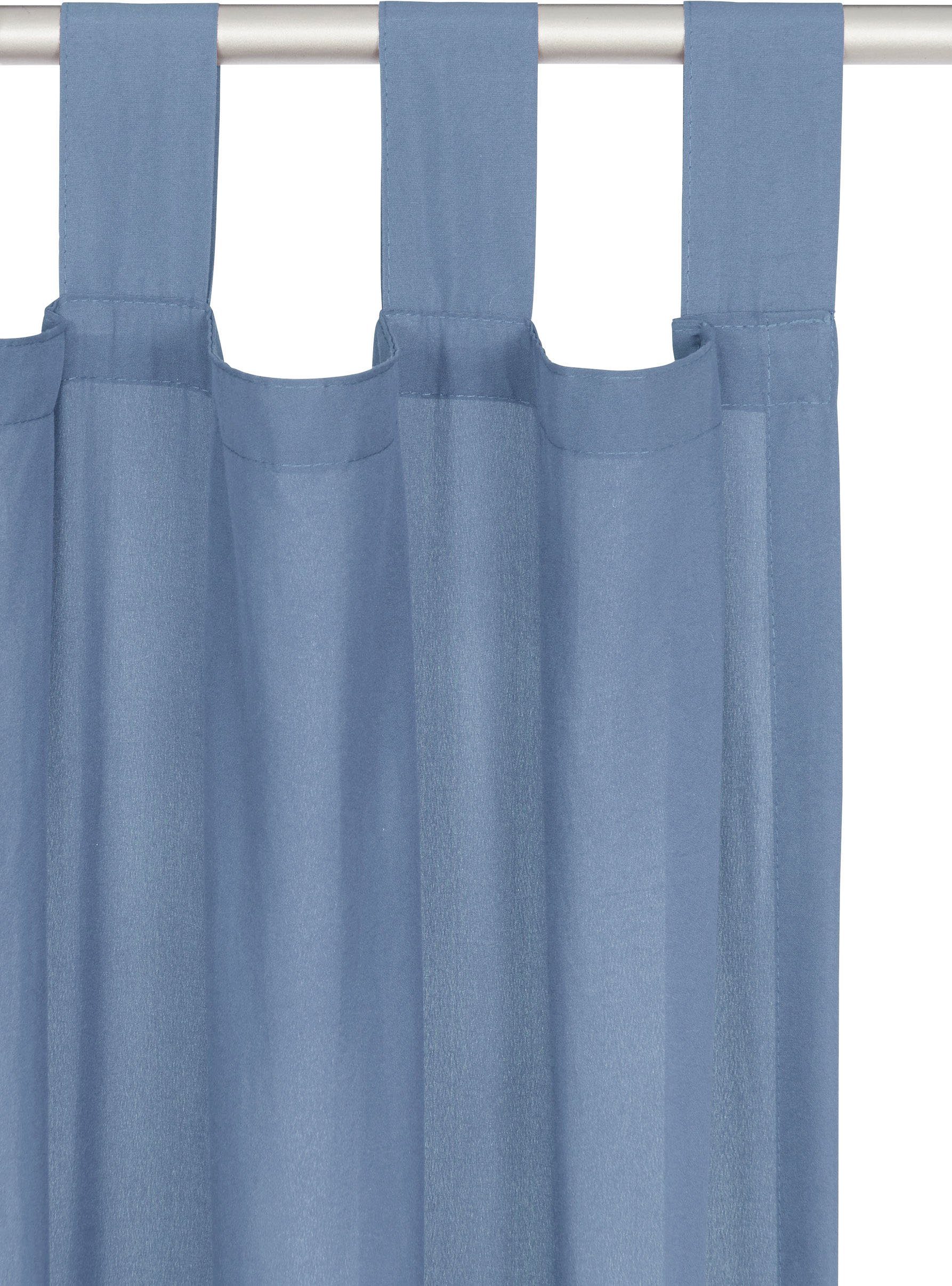 Home affaire Gordijn Parry set van 2, ondoorzichtig, monochroom, basic (2 stuks)