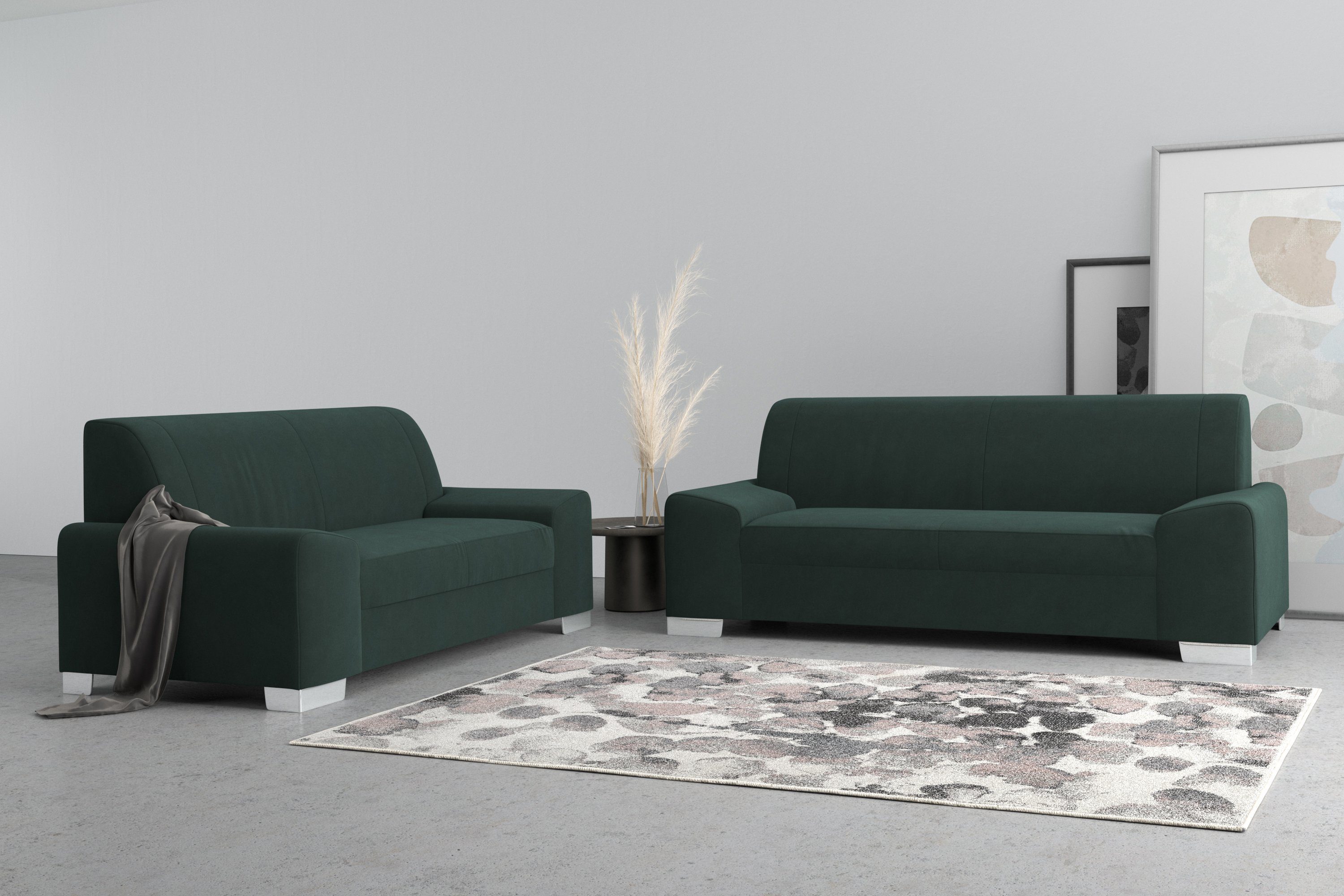 DOMO collection 2-zitsbank Anzio optioneel met veerkern