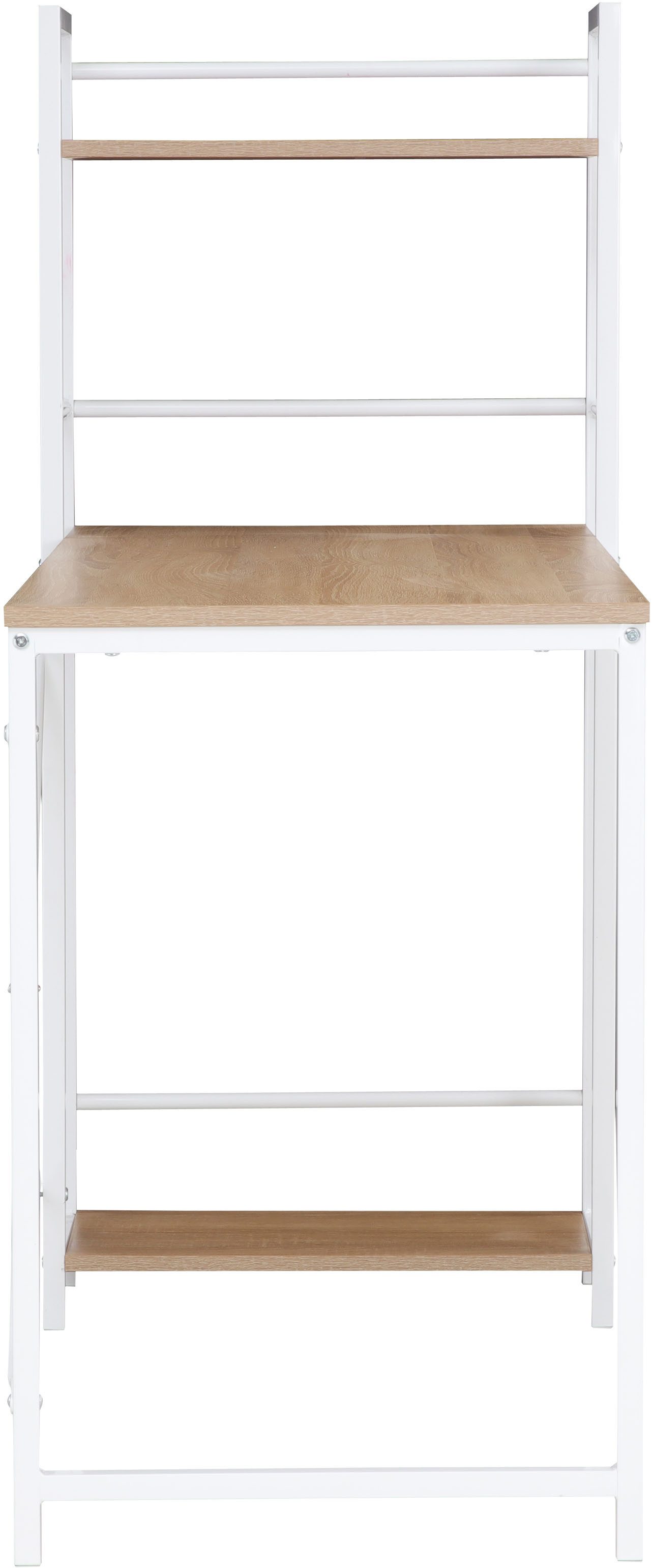 INOSIGN Bureau met kast Lonas, computertafel, naaitafel met metalen frame Rek links/rechts te monteren, breedte 120 cm, werkhoogte 72,5 cm