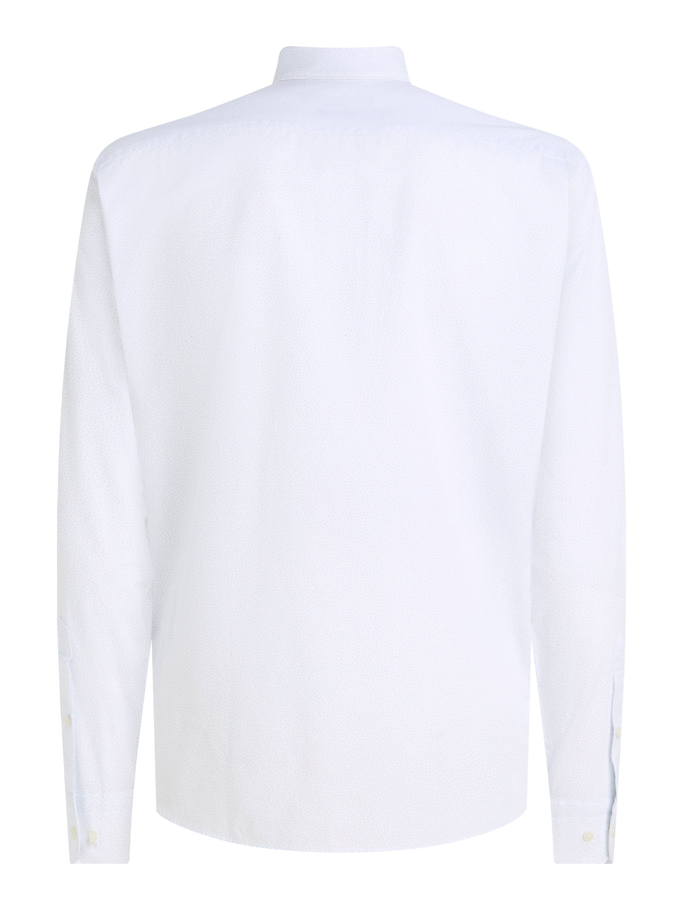 Tommy Hilfiger Overhemd met lange mouwen CL W-TILE PRINT RF SHIRT met subtiele labelvlag op de borst