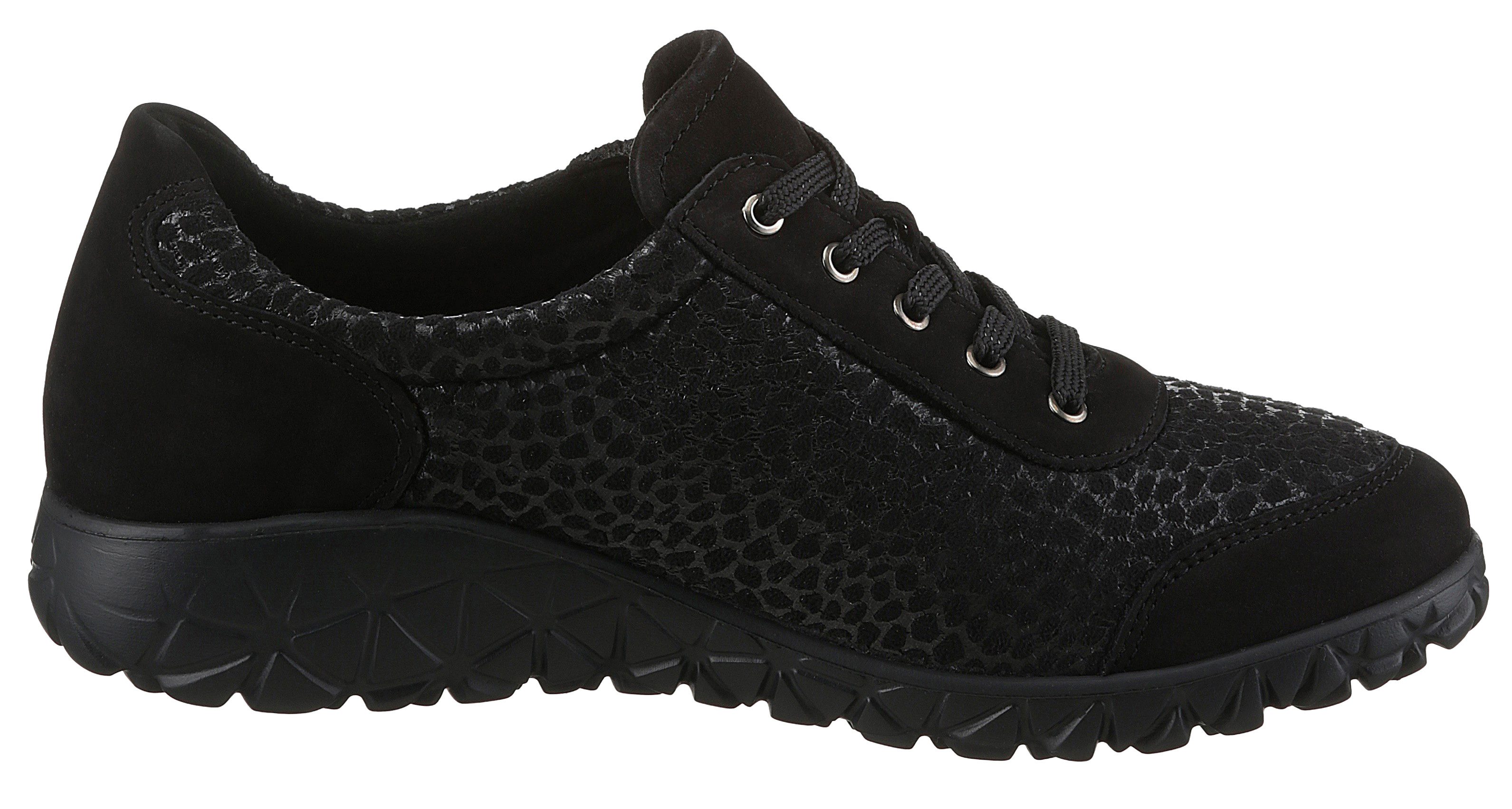 Waldläufer Veterschoenen HAVY-SOFT vrijetijdsschoen, lage schoen, comfortschoen met rits, h-wijdte