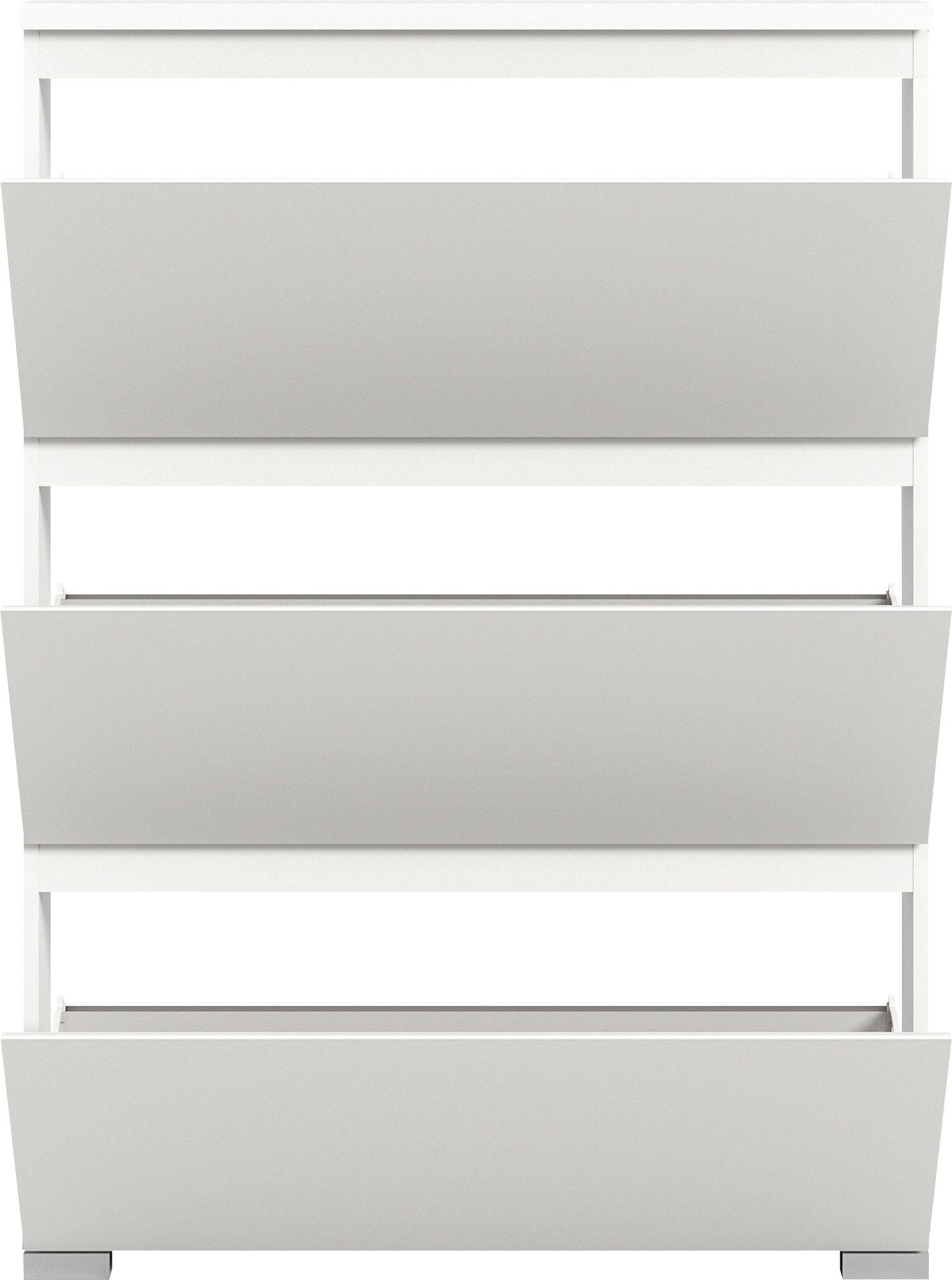 INOSIGN Schoenenkast Skoskap, Diepte 18 cm, 3 Deurtjes met schoenrol, plaats voor 12 paar schoenen