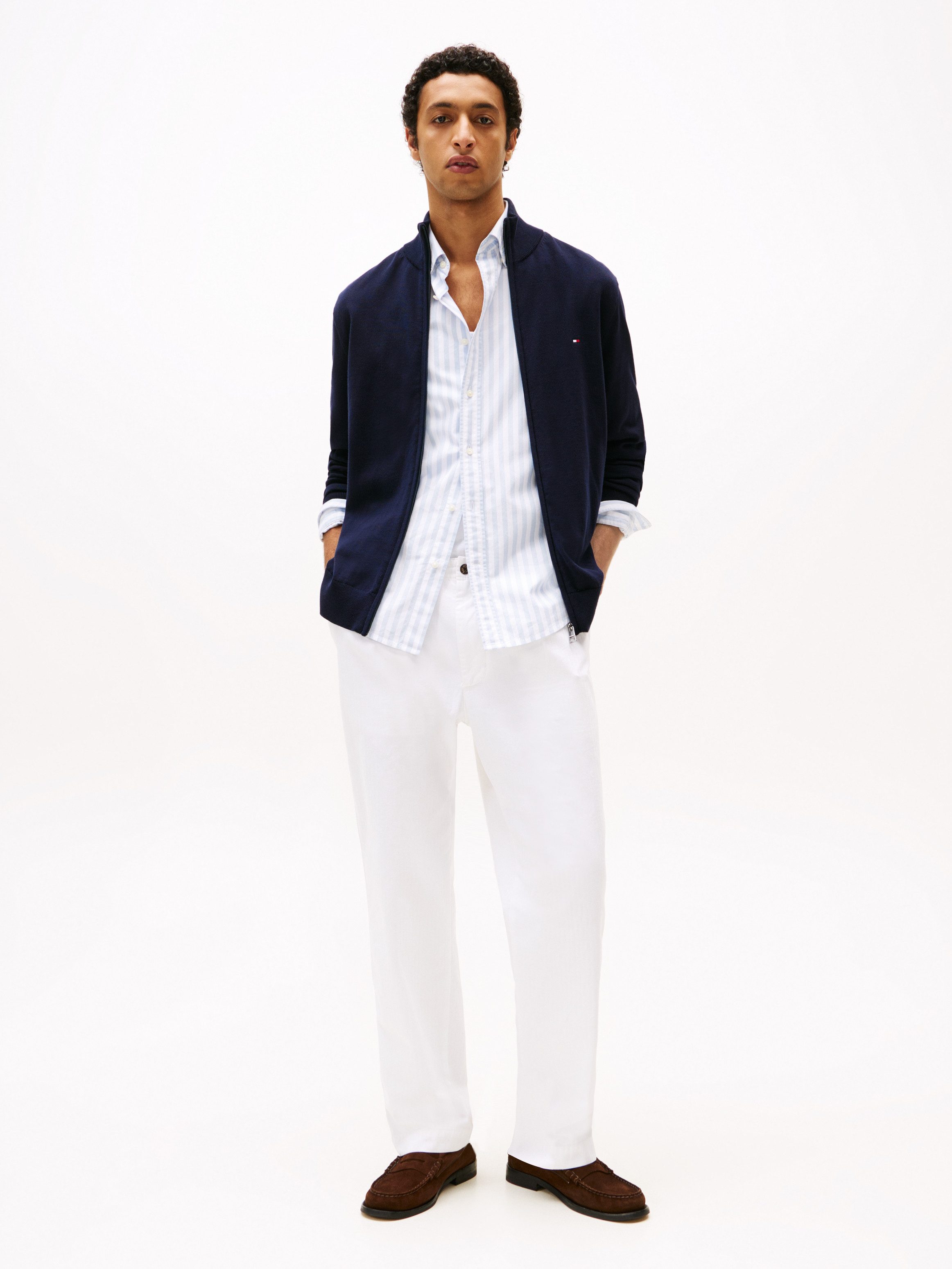 Tommy Hilfiger Vest ESSENTIAL COTTON ZIP THRU