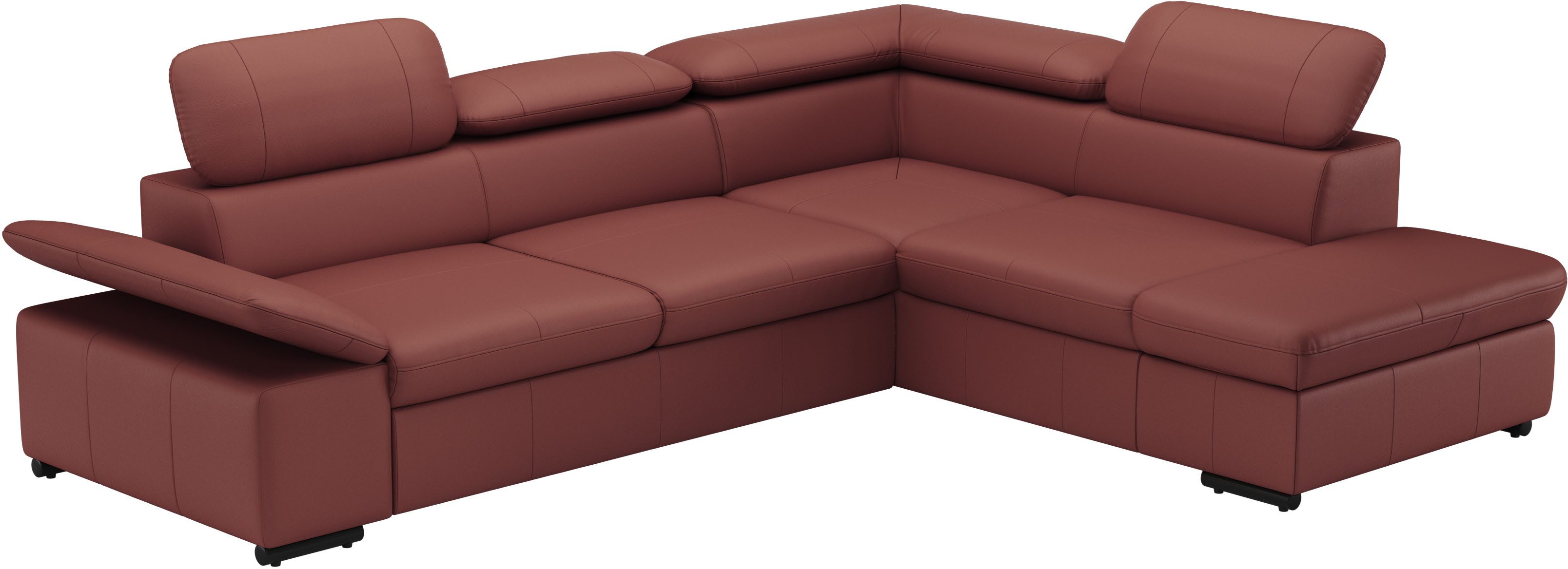 sit&more Hoekbank Alcudia L-vorm met armverstelling, optionele hoofdeindverstelling en bedfunctie