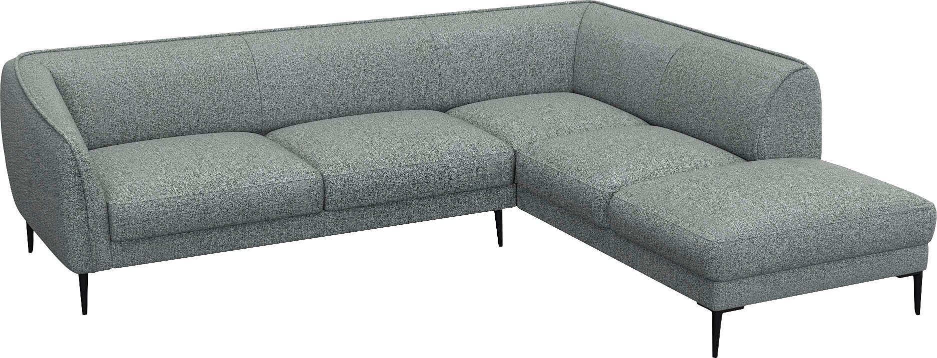 FLEXLUX Hoekbank Belle designbank, L-vorm, BxD 268x209 cm Scandinavisch design, in een sublieme verwerking