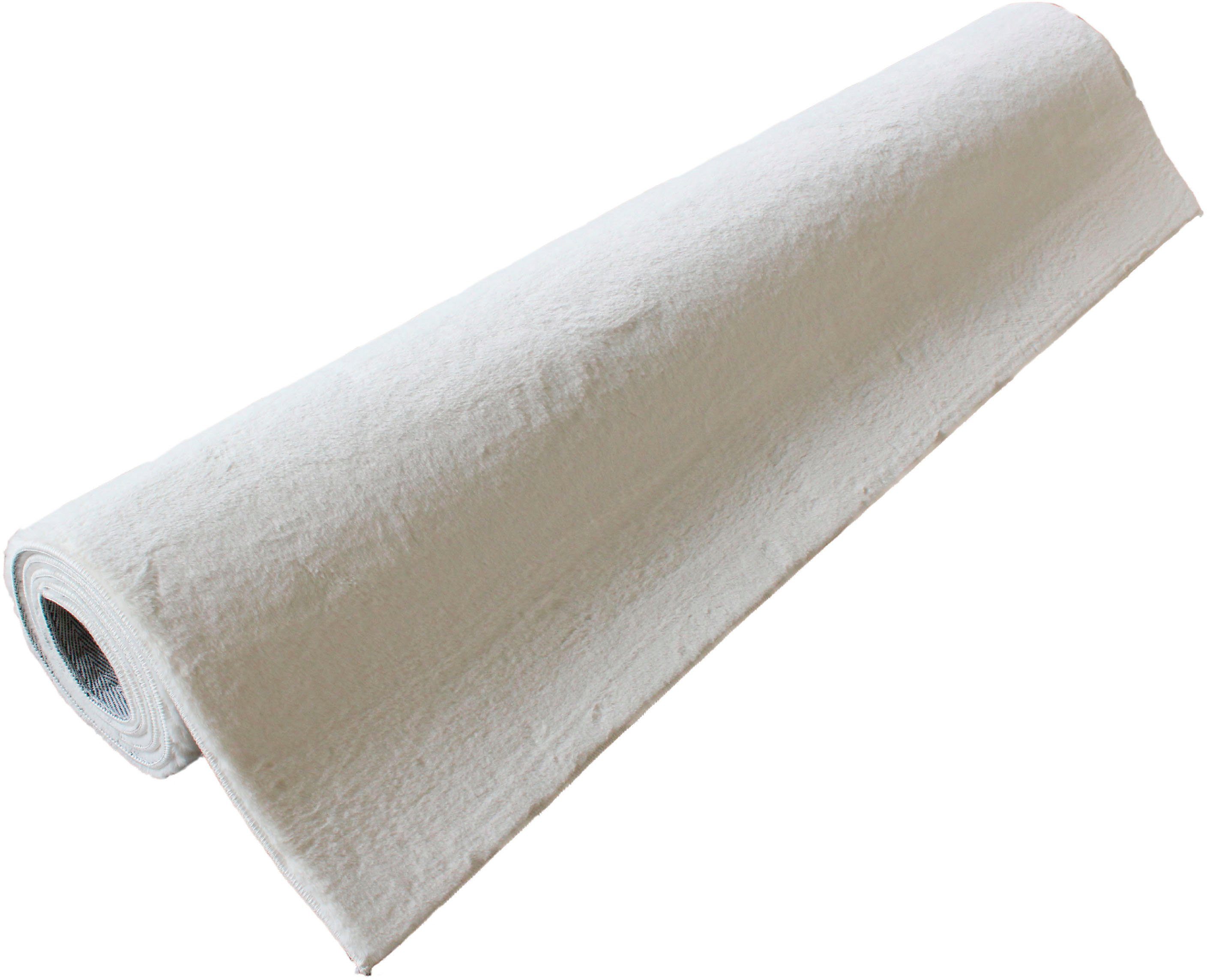Leonique Vachtvloerkleed Balu, kunstfellteppich, modern, langpolig tapijt Konijnenbont-gevoel, behaaglijk, zacht, woonkamer, slaapkamer