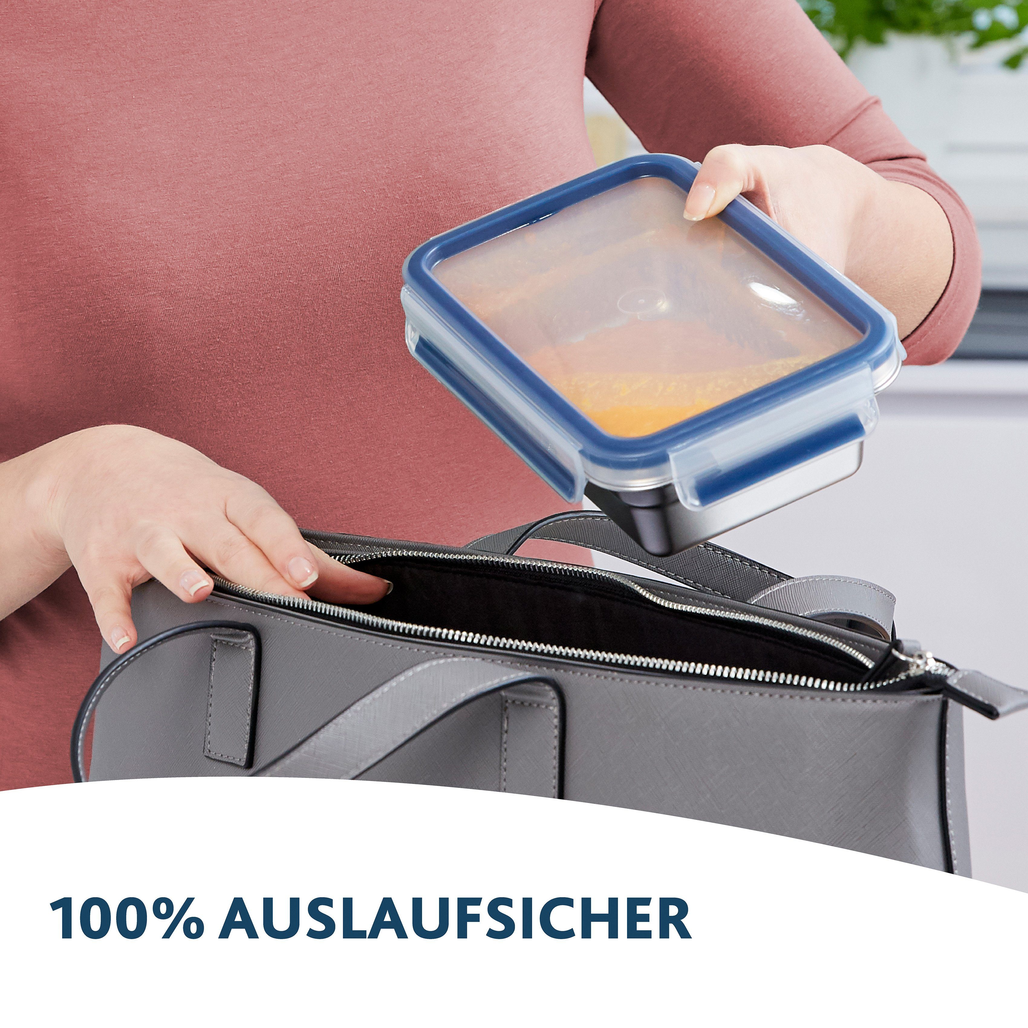 Emsa Vershoudtrommel Clip & Close Roestvrij staal, vorst-, vaatwasser- en ovenbestendig (set, 1-delig)