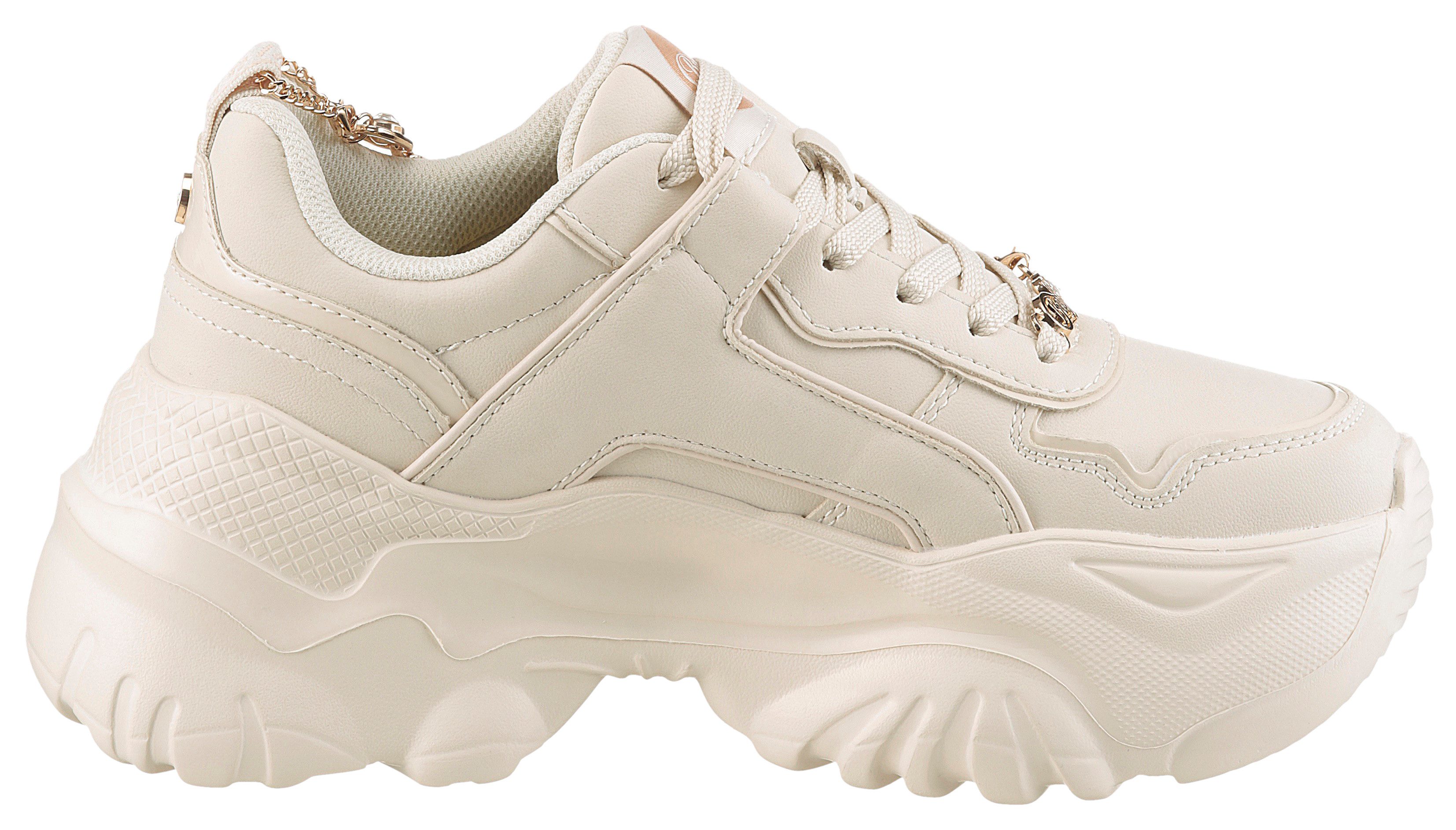 Buffalo Plateausneakers BLISS CHIN , chunky sneaker, vrijetijdsschoen met trendy decoratieve ketting