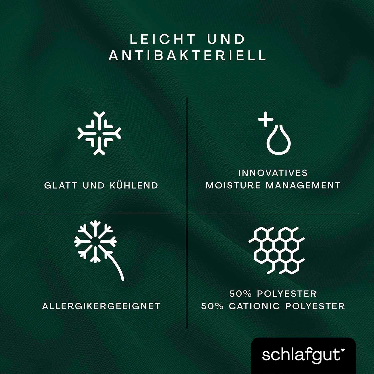 Schlafgut Hoeslaken Cool Contact 100% gekamd microvezel (1 stuk)