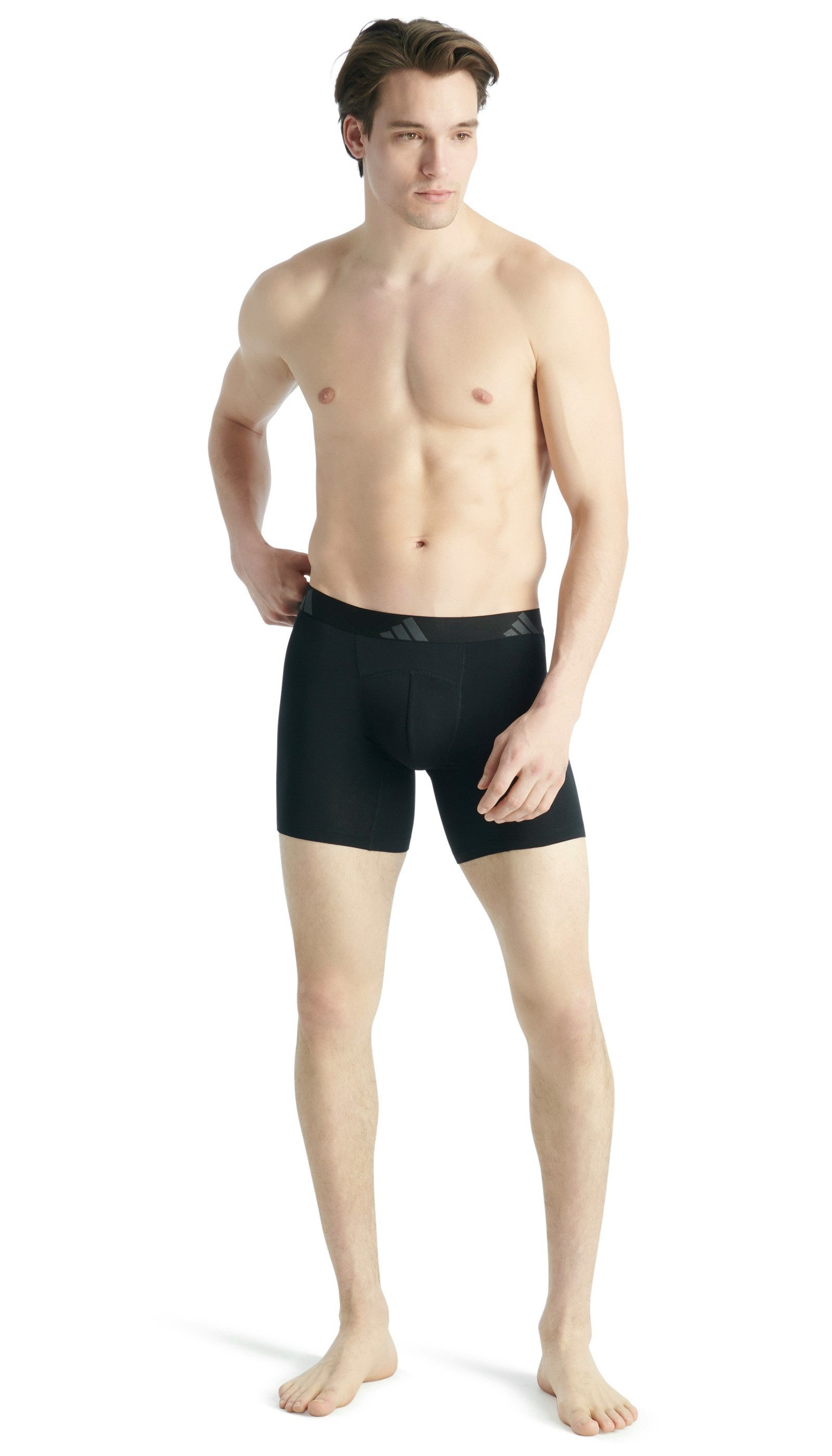 adidas Sportswear Boxershort Active Flex Cotton Geperforeerde mesh rugpartij en kruis (Set van 2)