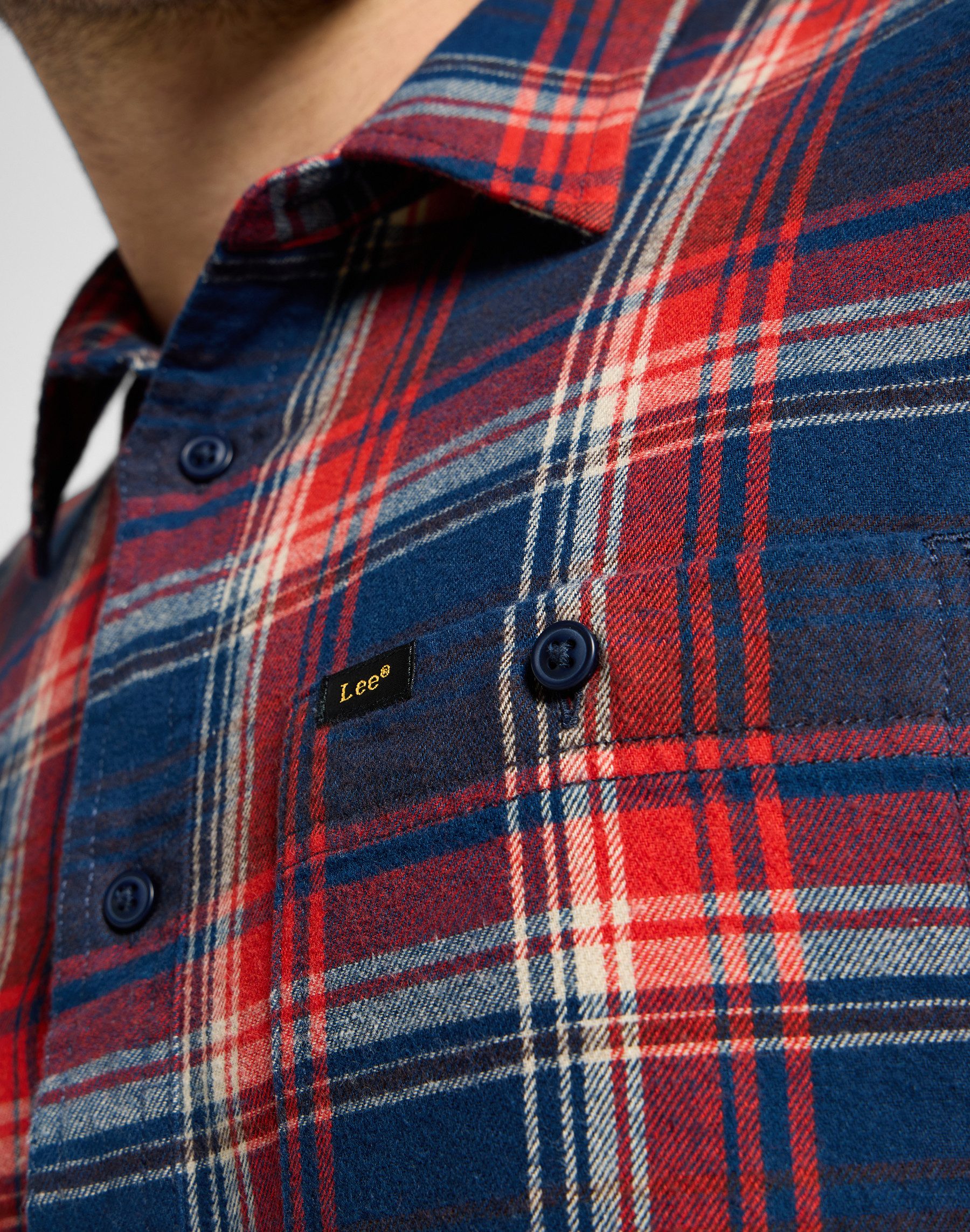 Lee® Overhemd met lange mouwen LEESURE SHIRT met geruit patroon