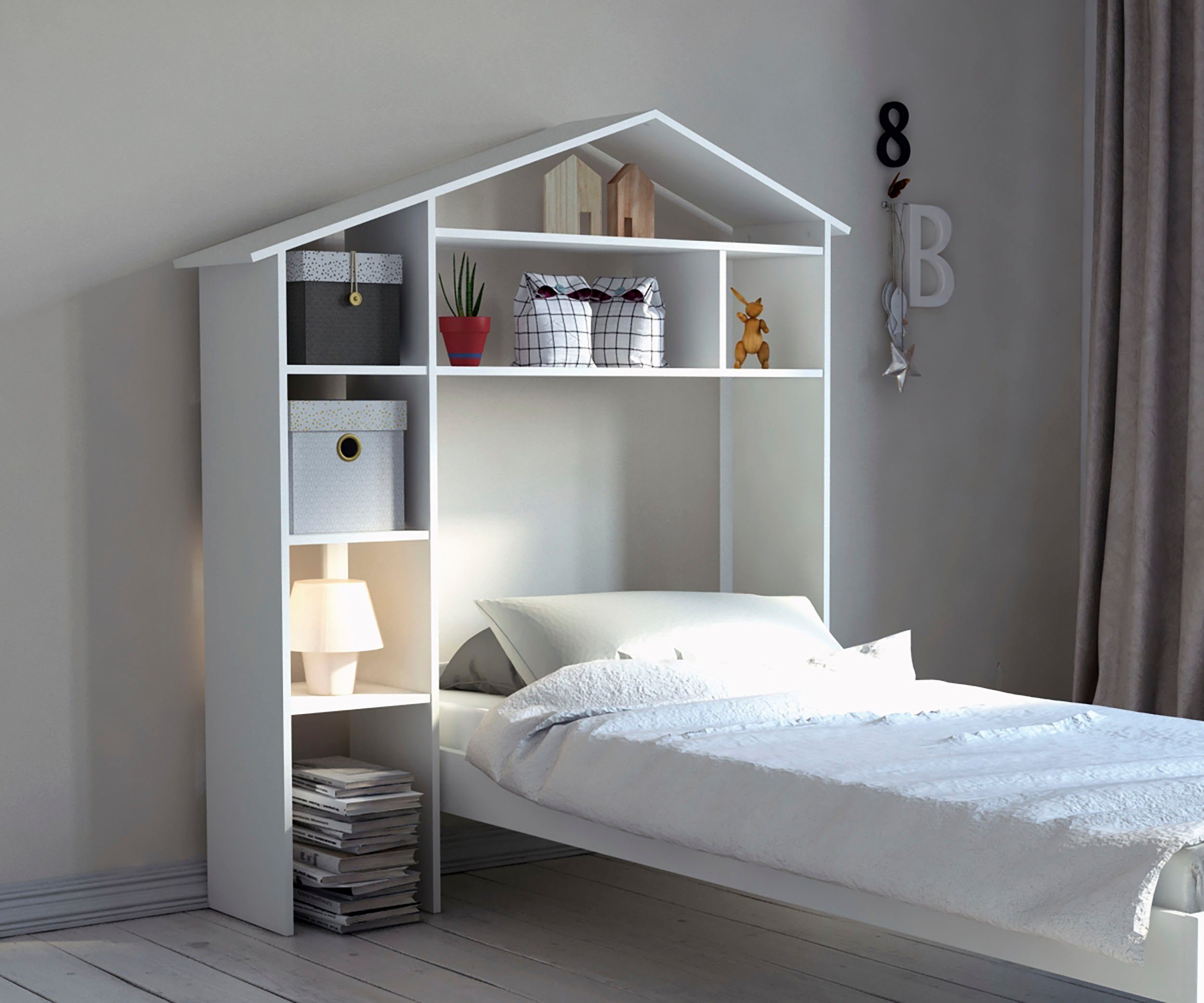 Lüttenhütt Rek Lizzi Hoofdeinde voor kinderbed, voor bedbreedte 100 cm