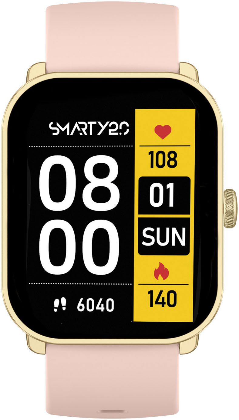 SMARTY 2.0 Smartwatch (set, 2-delig, Met wisselband)
