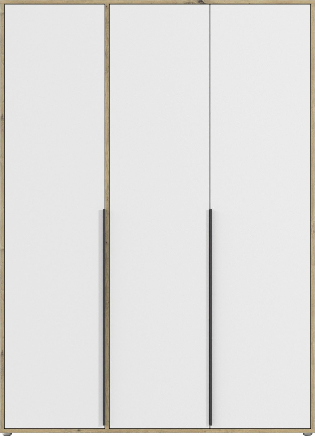 rauch Draaideurkast Kledingkast Kast Garderobe Wasmand NAGATA veel Opbergruimte met moderne stanggrepen in grijs metallic topseller made in germany