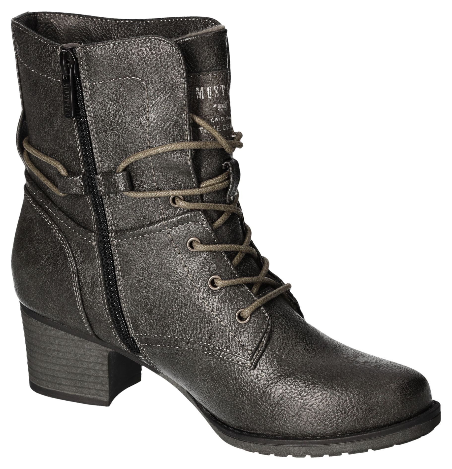 Mustang Shoes Laarsjes Bikerboots, enkellaarsjes met binnenrits