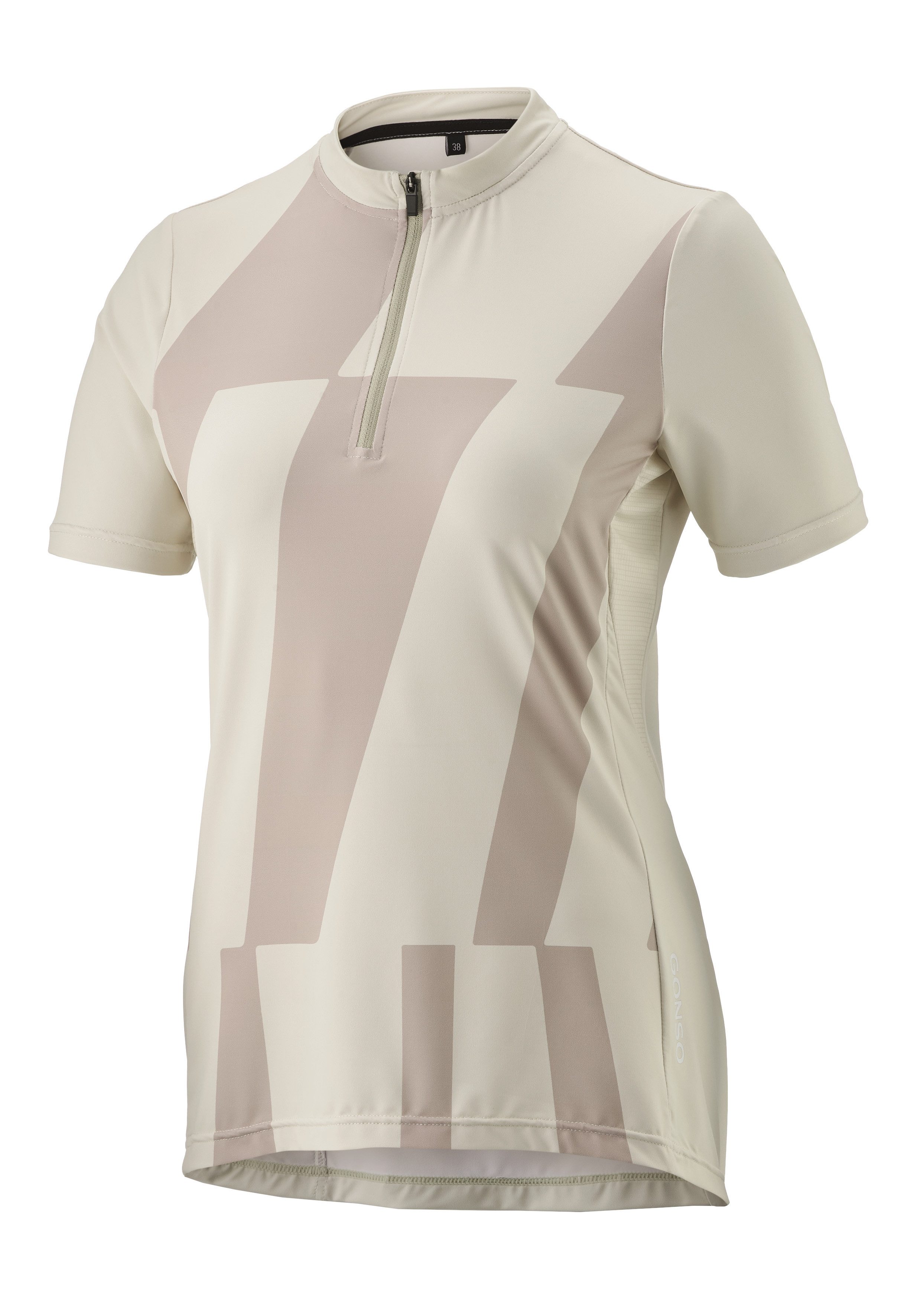 Gonso Fietsshirt Adventure Jersey Halfzip W Dames fiets trui korte mouwen, rugzak met rits, quick-dry, slim fit