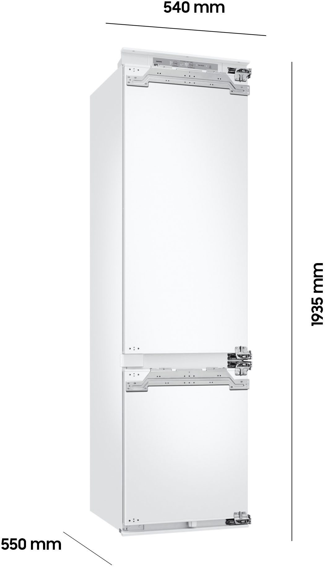 Samsung Inbouw koel-vriescombinatie BRB80F30ADFO, 193,5 cm x 54 cm, All‑Around Cooling ‑ Gelijkmatige koeling
