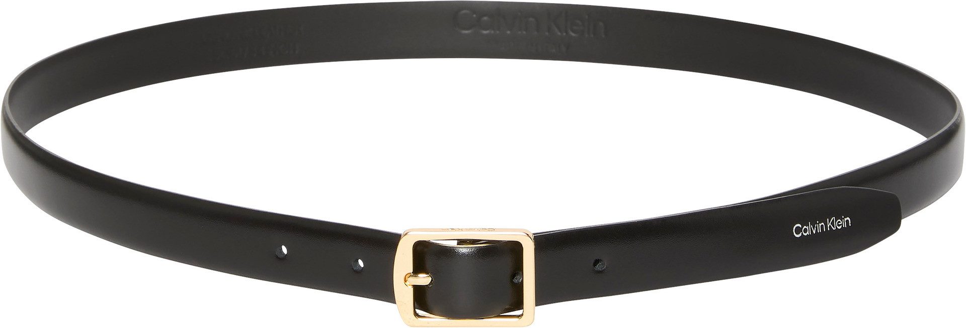 Calvin Klein Leren riem CLASSIC SQUARE BUCKLE BELT 20MM