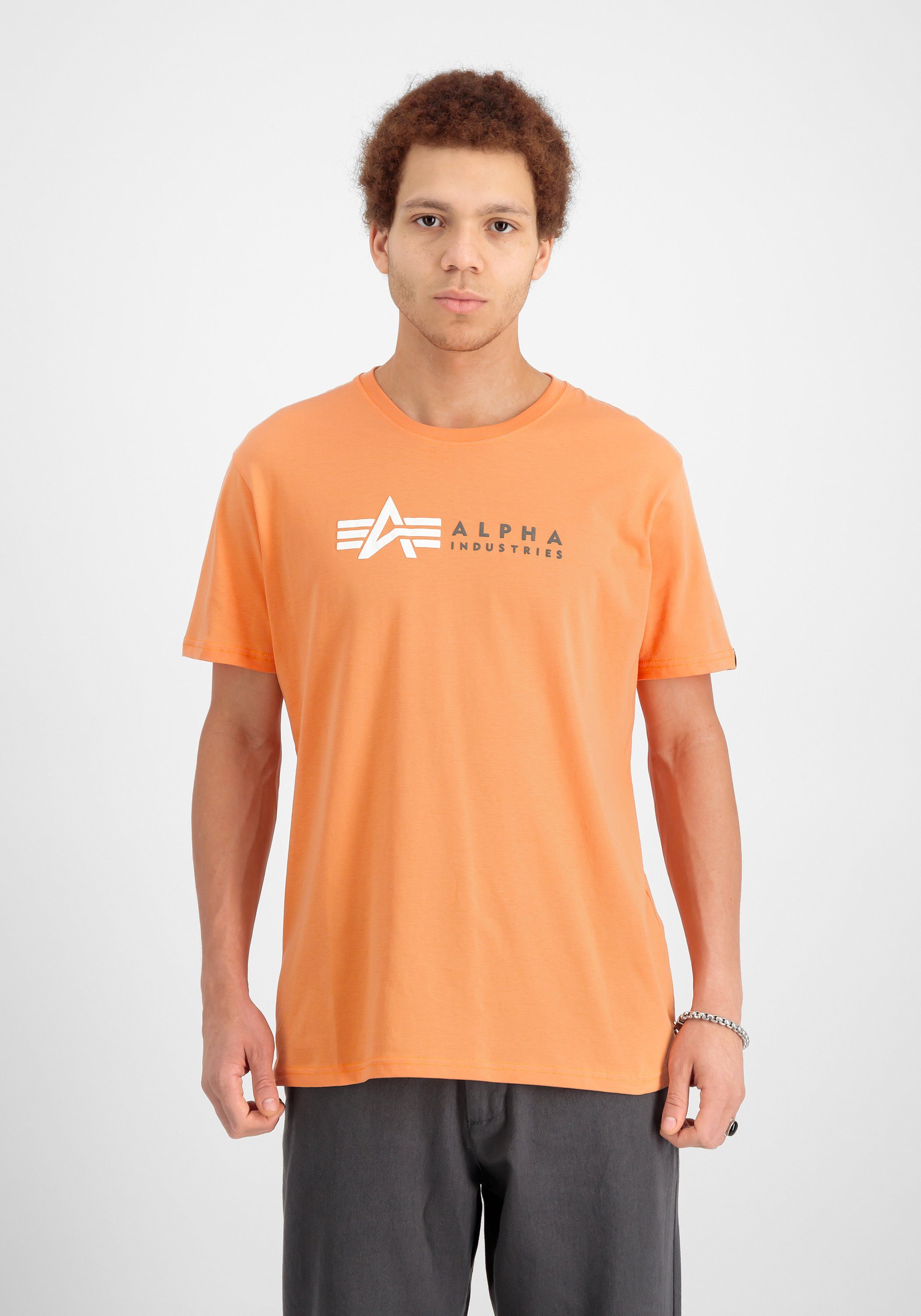 Alpha Industries T-shirt Alpha Industries Men - T-Shirts Alpha Label T Puff Print