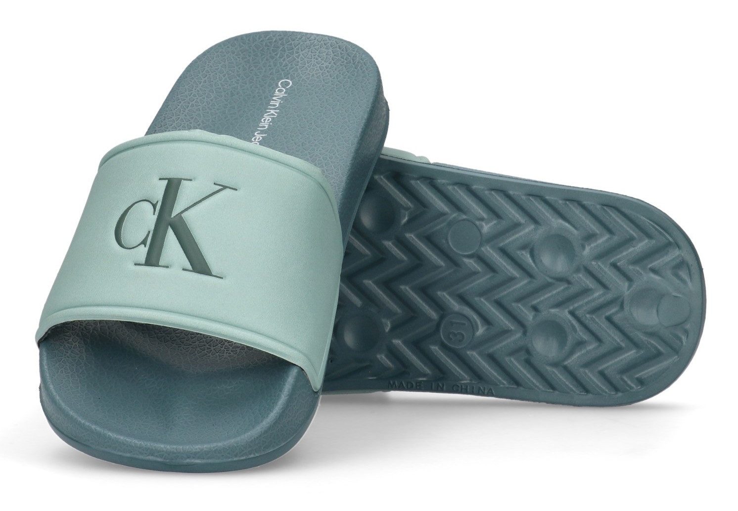 Calvin Klein Badslippers , pool slides, watersandalen, strand-schoen met logo versierd