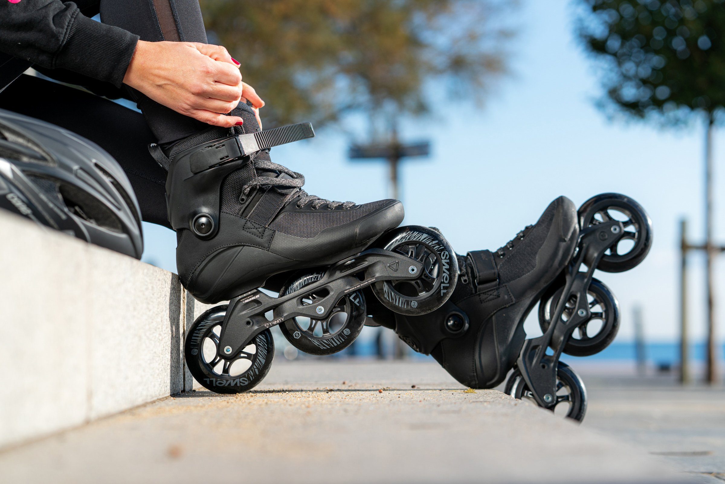 Powerslide Inlineskates Swell triple black 110