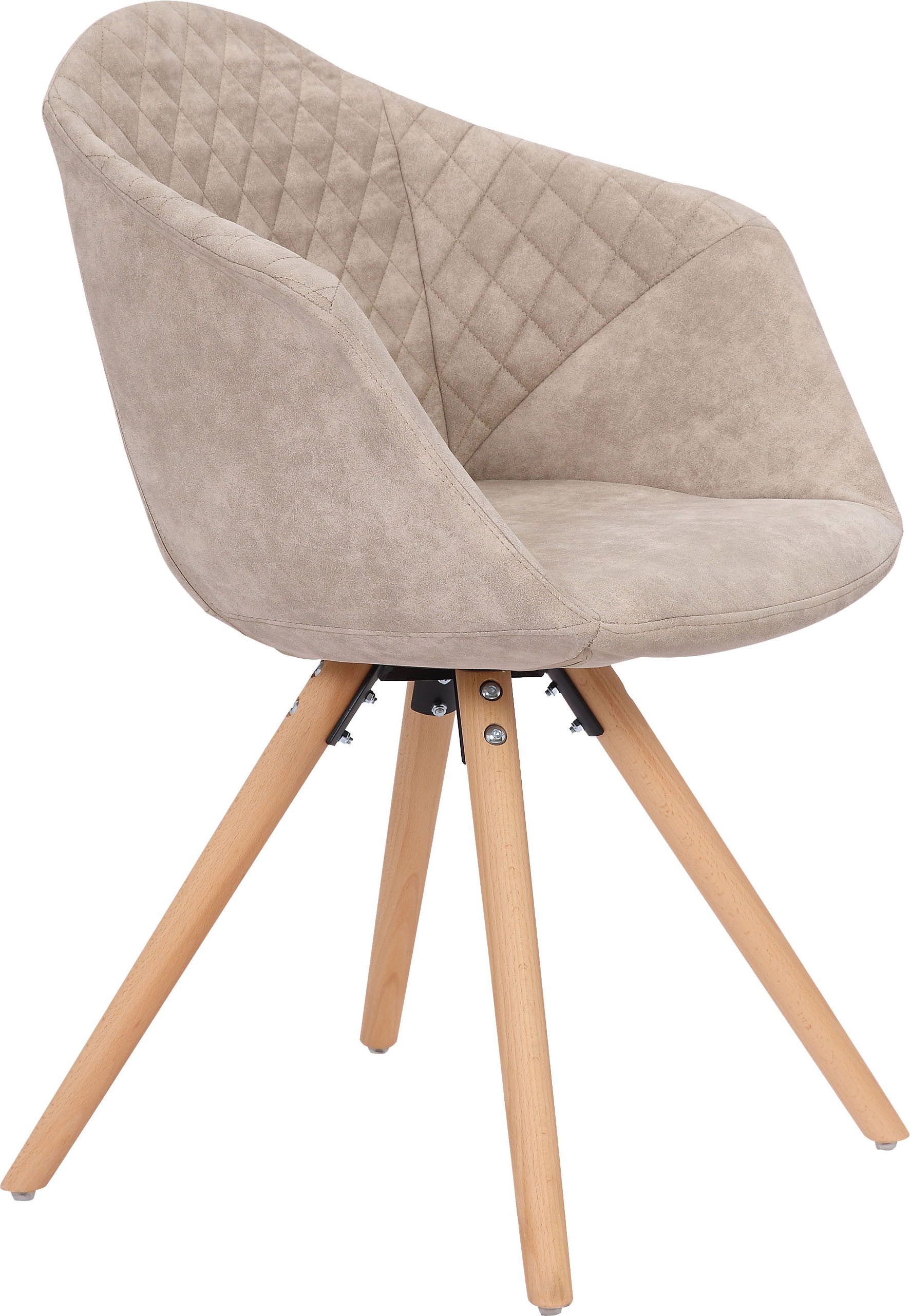 Kayoom Stoel Chadwick 110 2-delige set, stijlvol design, in natuurlijke kleuren gehouden (set, 2 stuks)