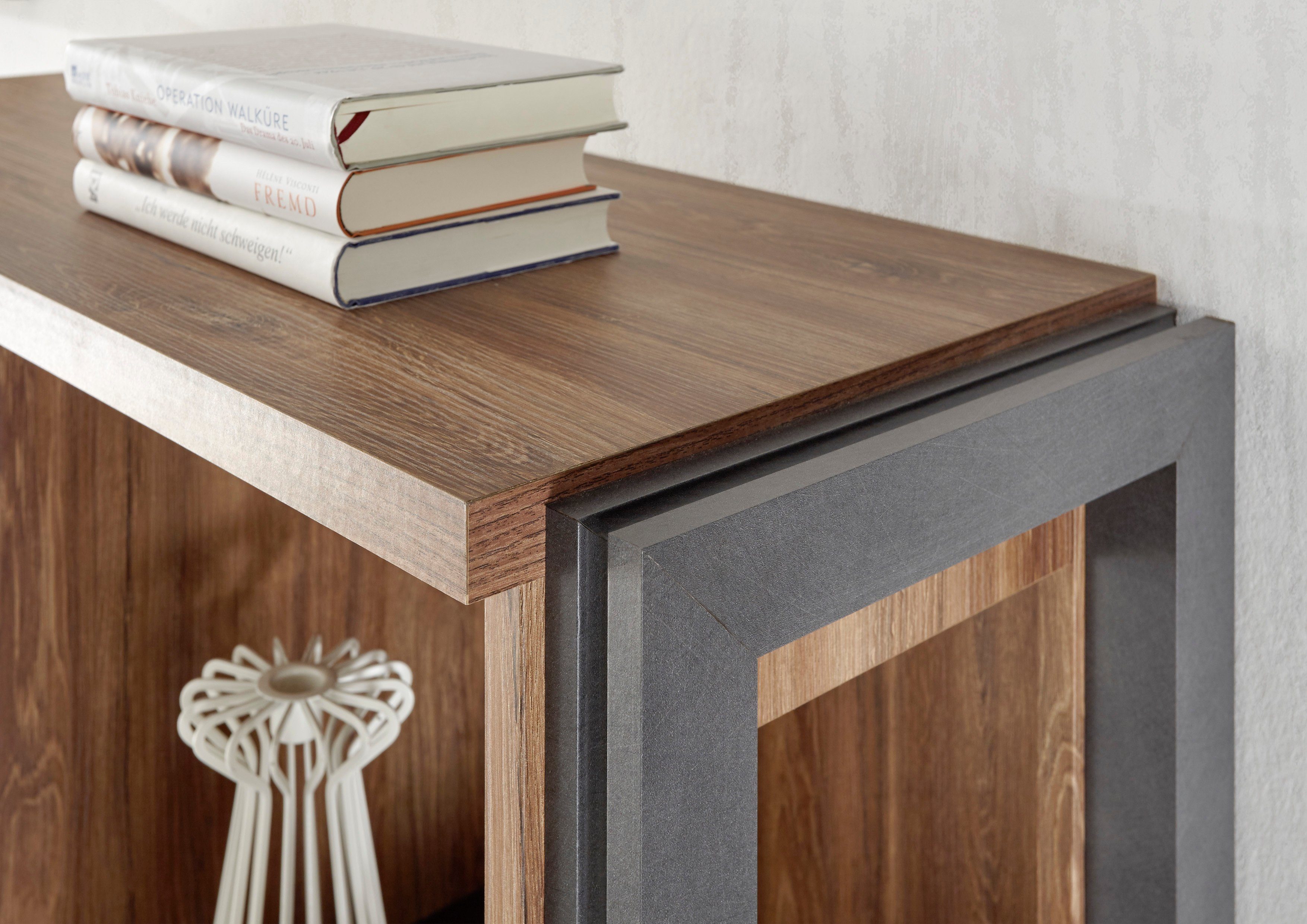 Home affaire Wastafelonderkast Detroit, Waschtisch mit Apothekergriff, Badschrank im Industrialdesign Breedte 61 cm