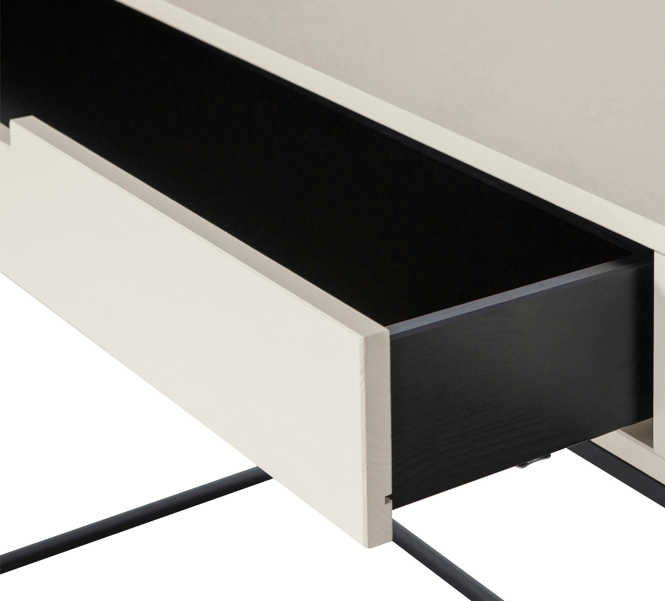 WOOOD Bureau Silas veel opbergruimte, twee lades, h 74 cm x b 140 cm