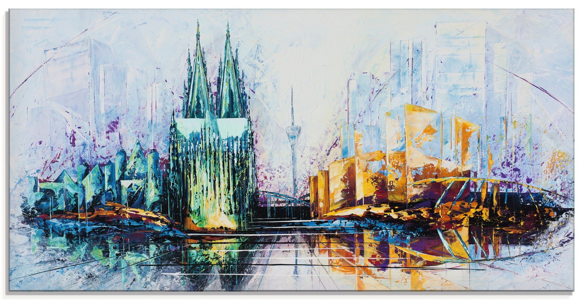 Artland Print op glas Keulse domkerk skyline 6 (1 stuk)