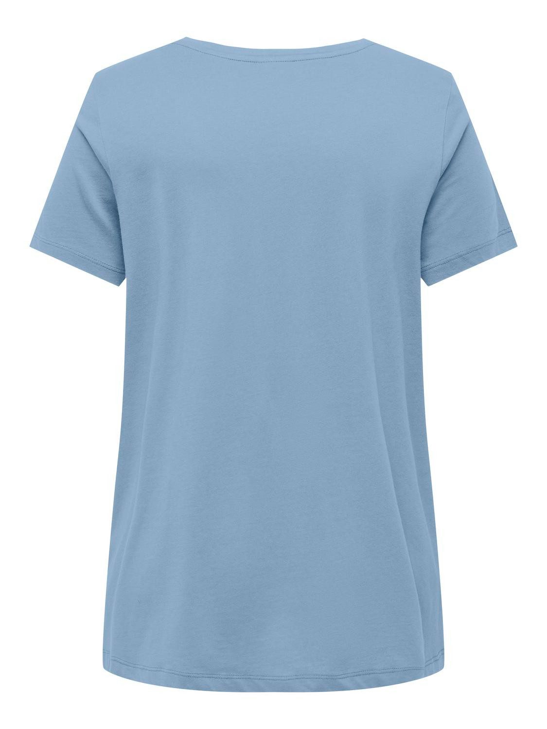 ONLY CARMAKOMA Shirt met V-hals CARBONNIE LIFE S/S V A-SHAPE TEE NOOS